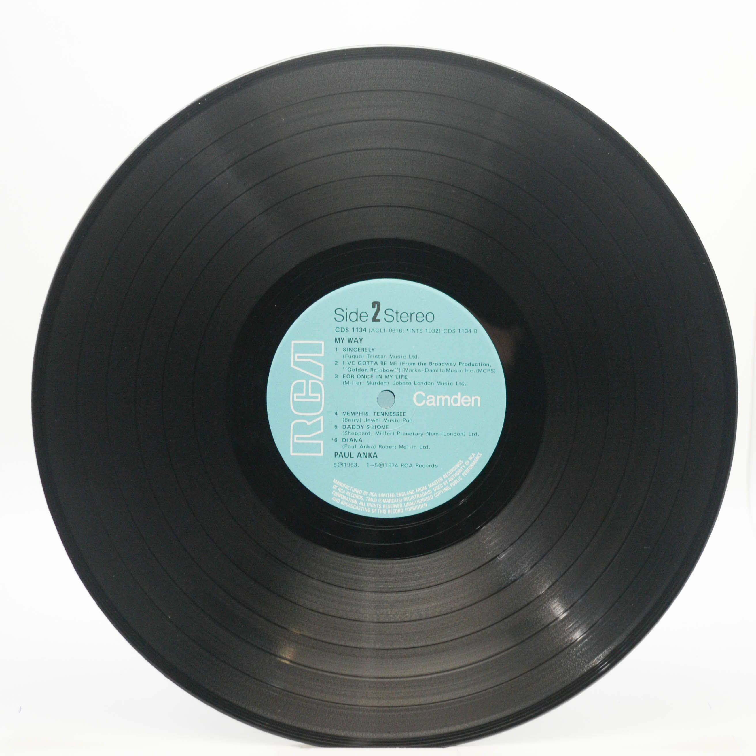 Paul Anka — My Way (UK), 1974