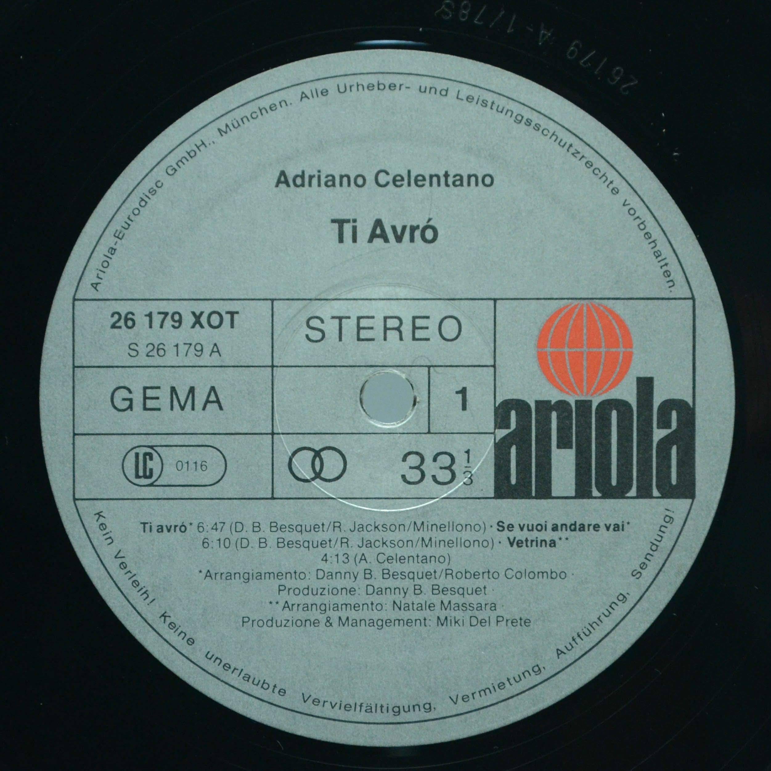 Adriano Celentano — Ti Avró, 1978