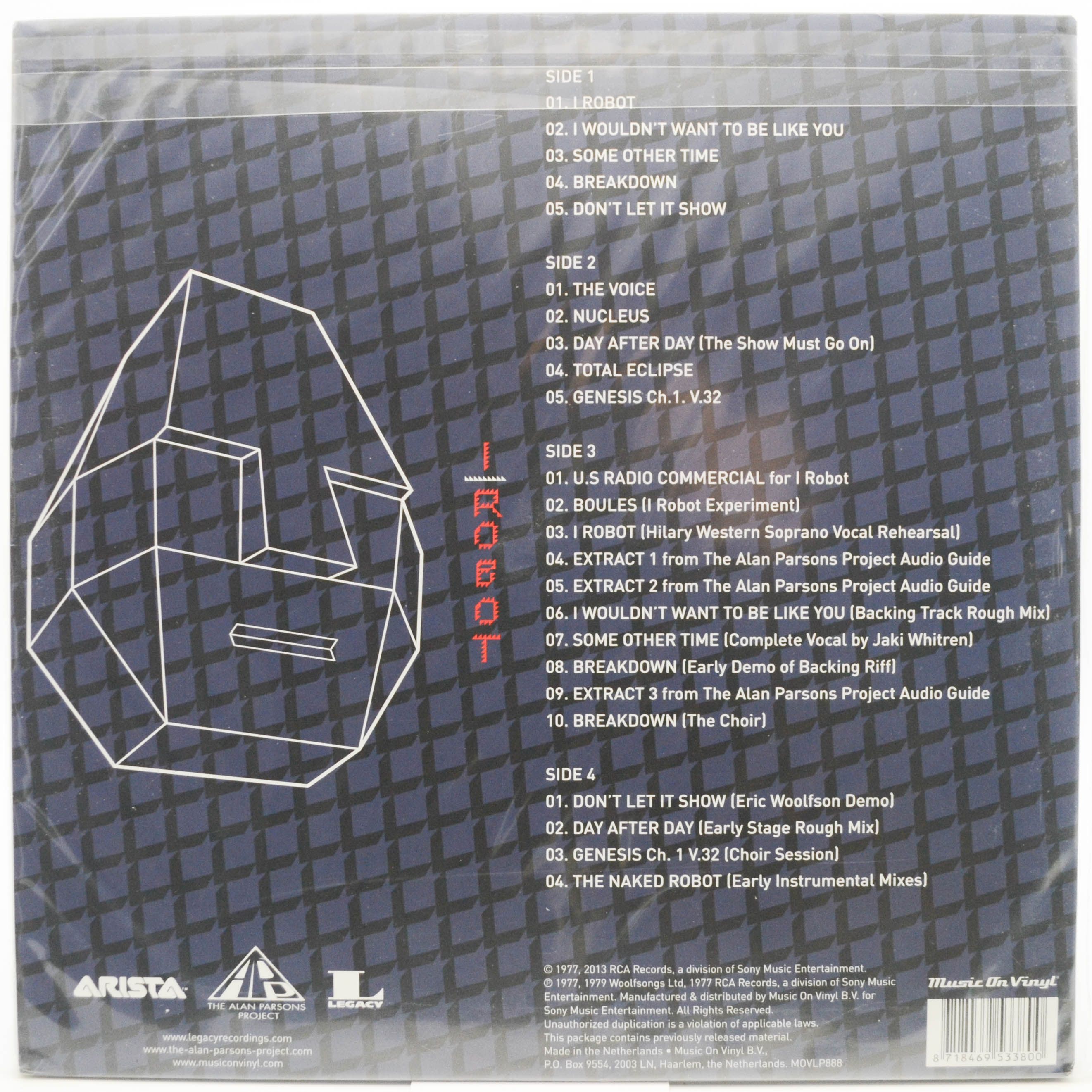 Alan Parsons Project — I Robot (2LP), 1977