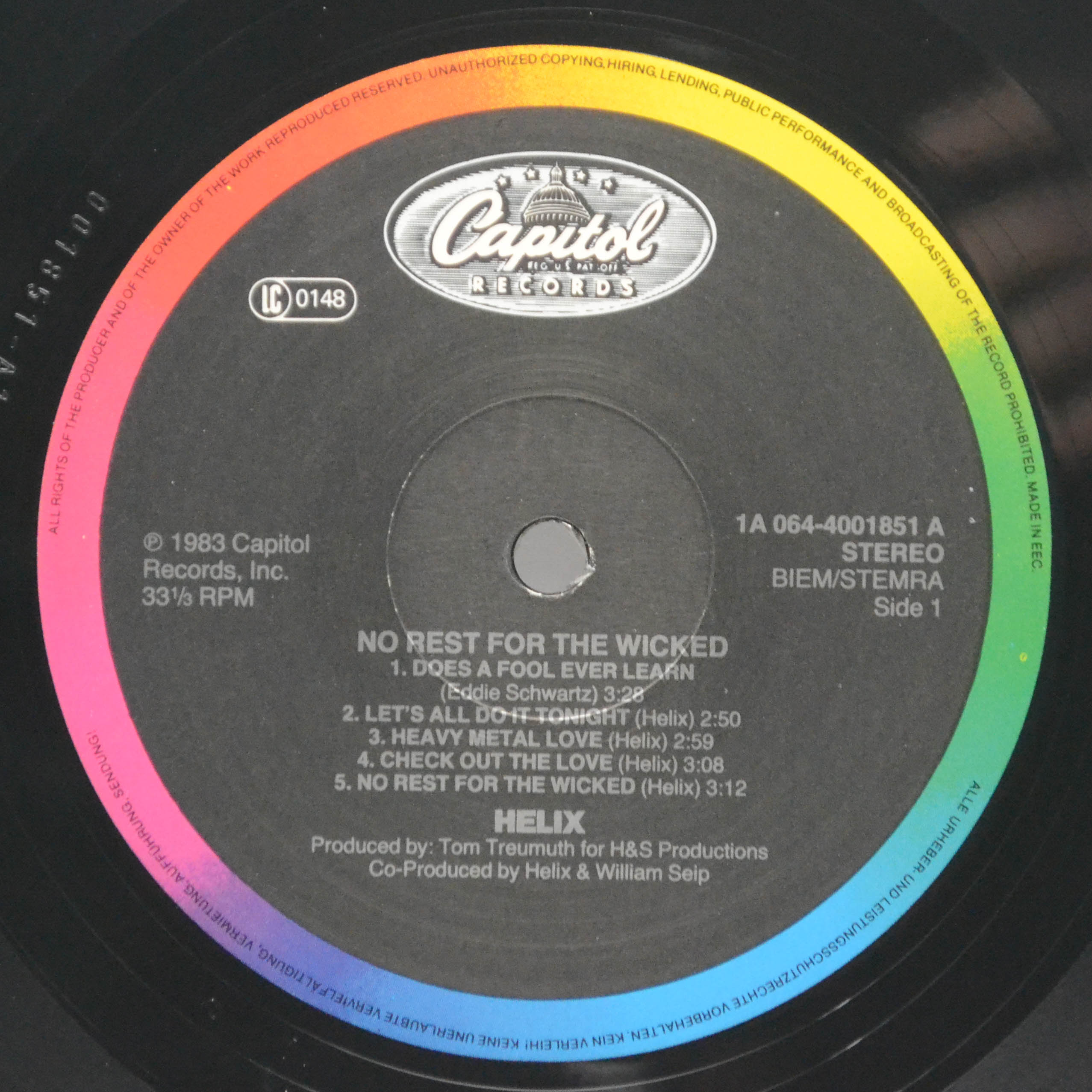 Helix — No Rest For The Wicked, 1983