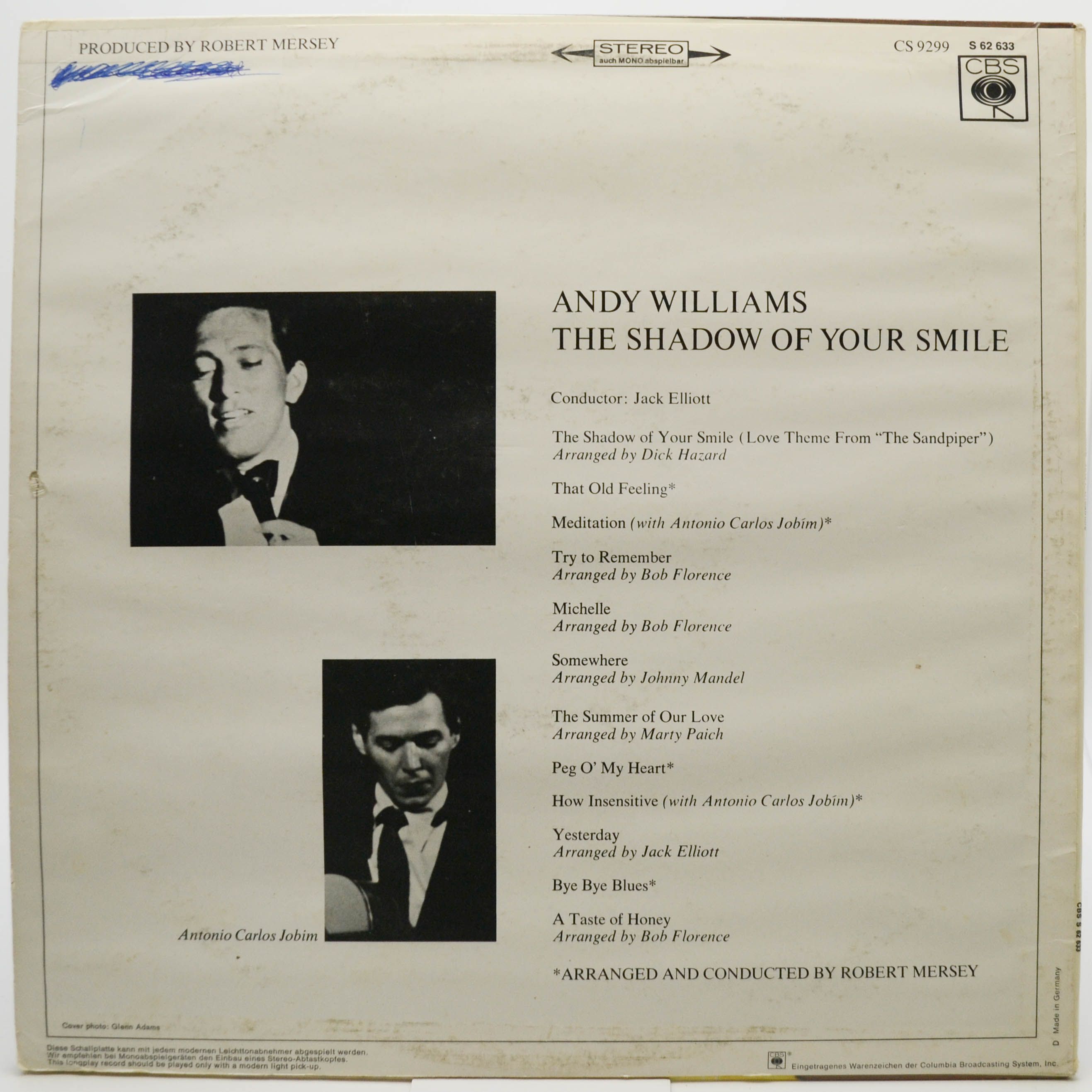 Andy Williams — The Shadow Of Your Smile, 1966