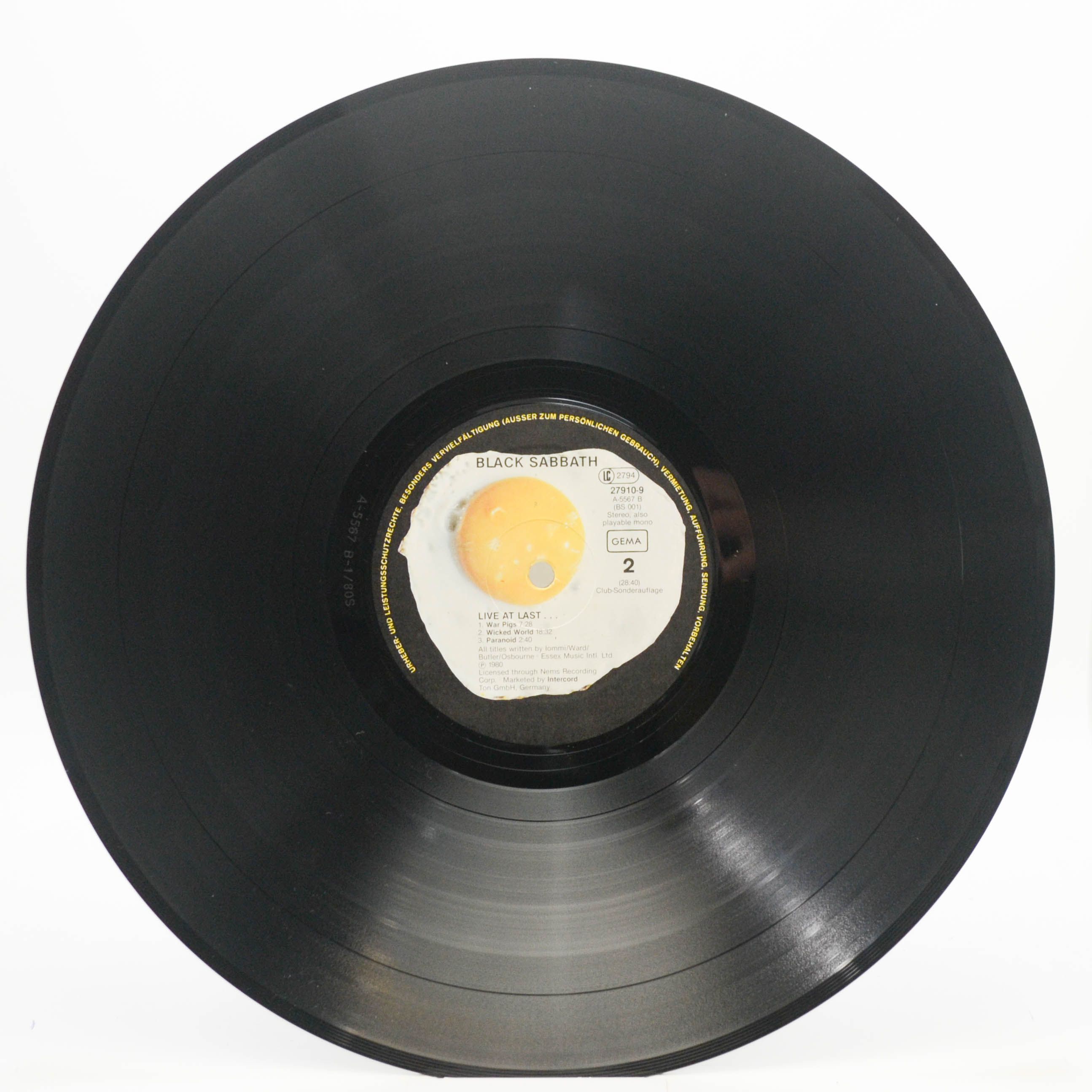 Black Sabbath — Live At Last, 1980