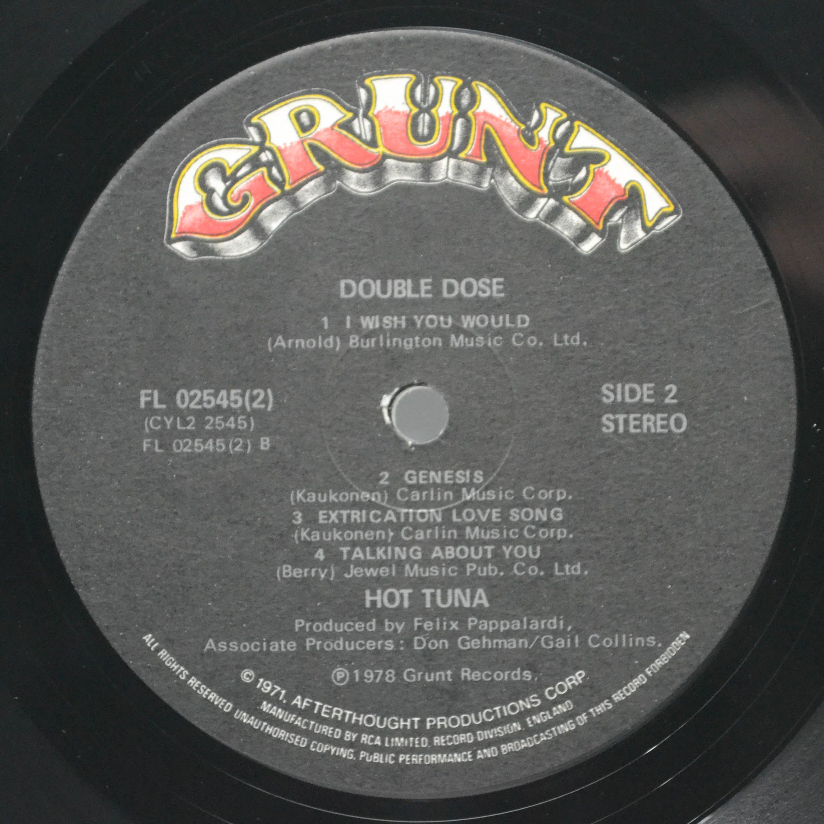 Hot Tuna — Double Dose (2LP, UK), 1978