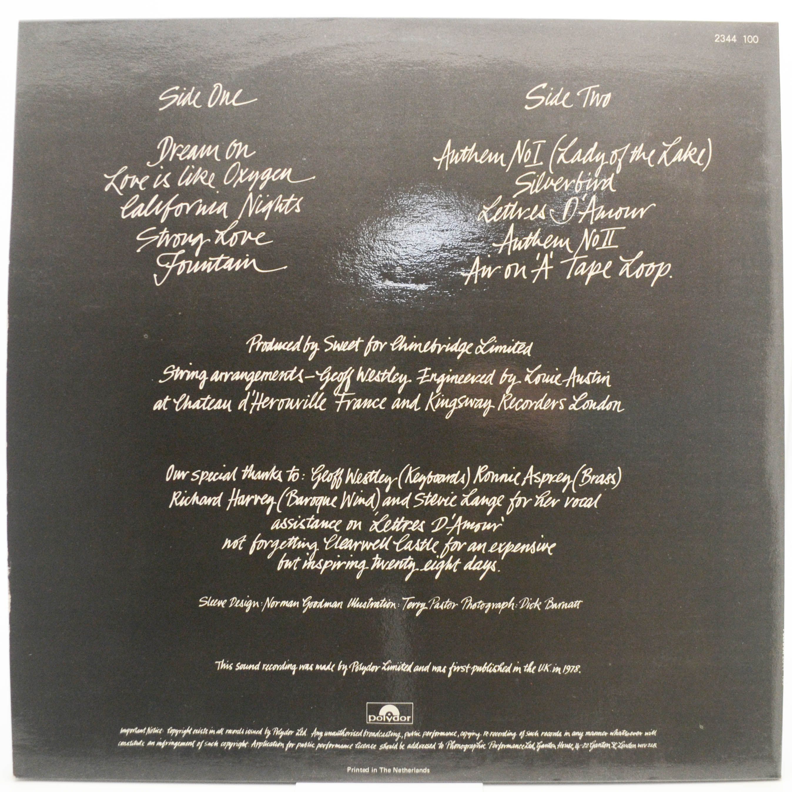 Sweet — Level Headed, 1978