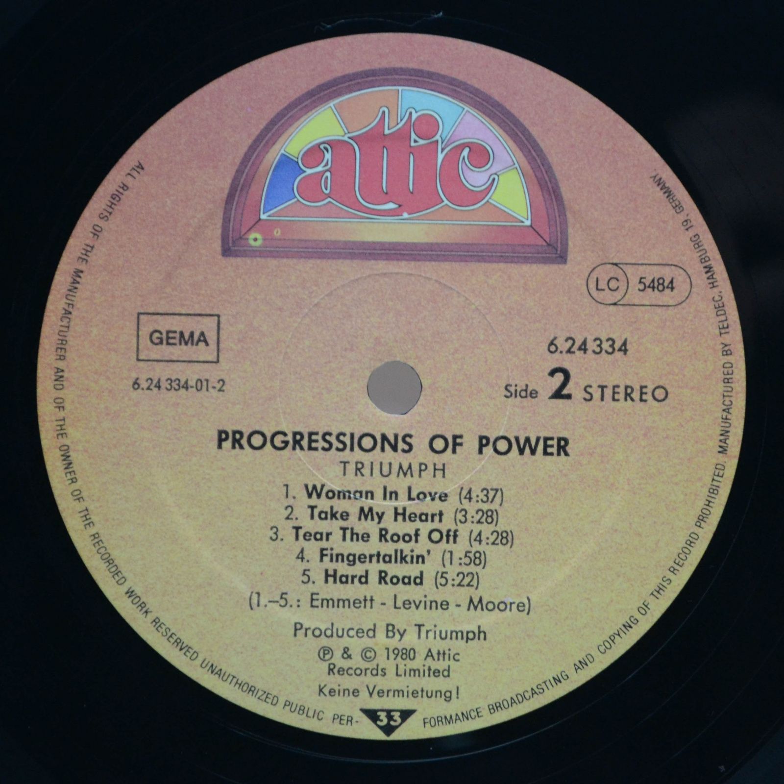 Triumph — Progressions Of Power, 1980