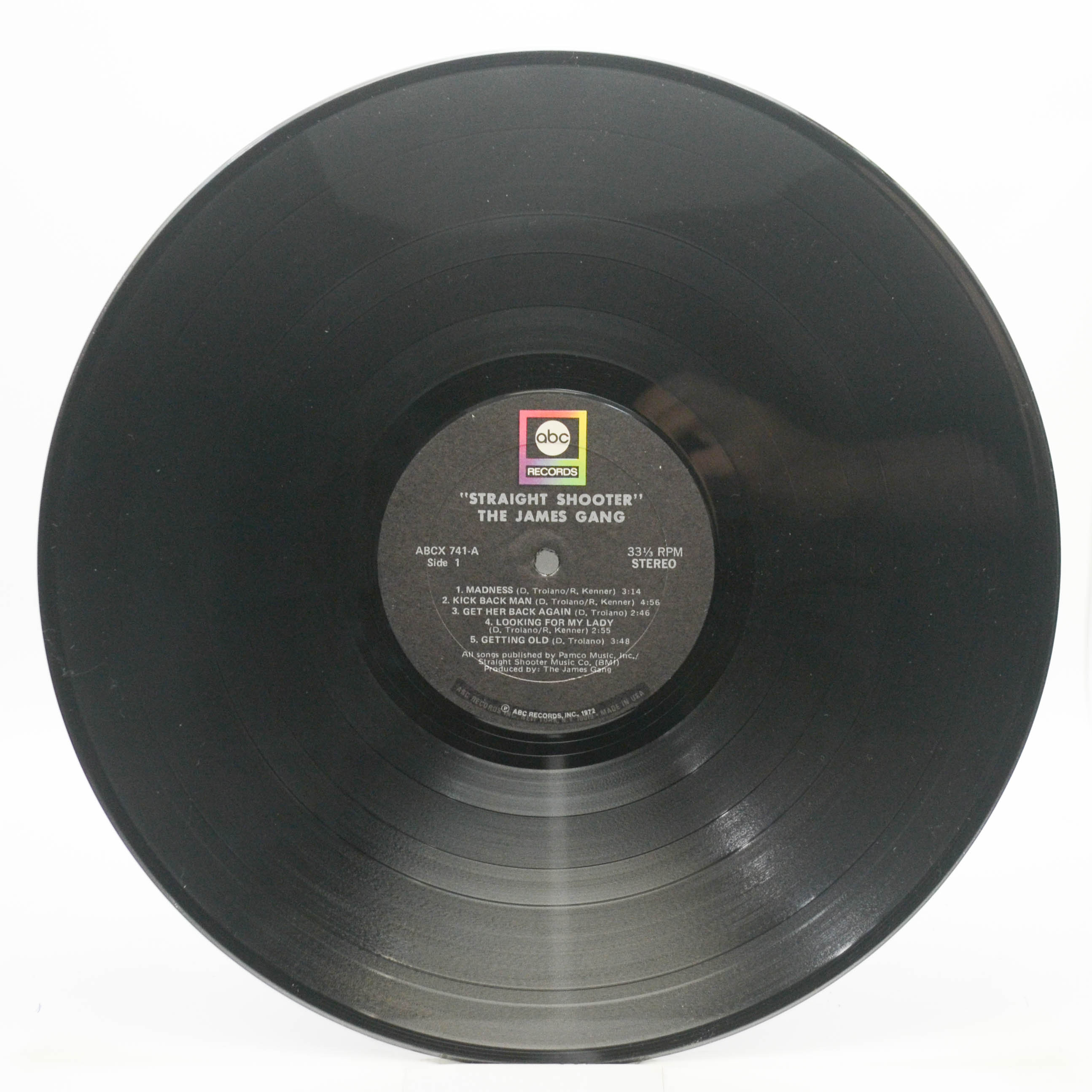 James Gang — Straight Shooter (1-st, USA), 1972