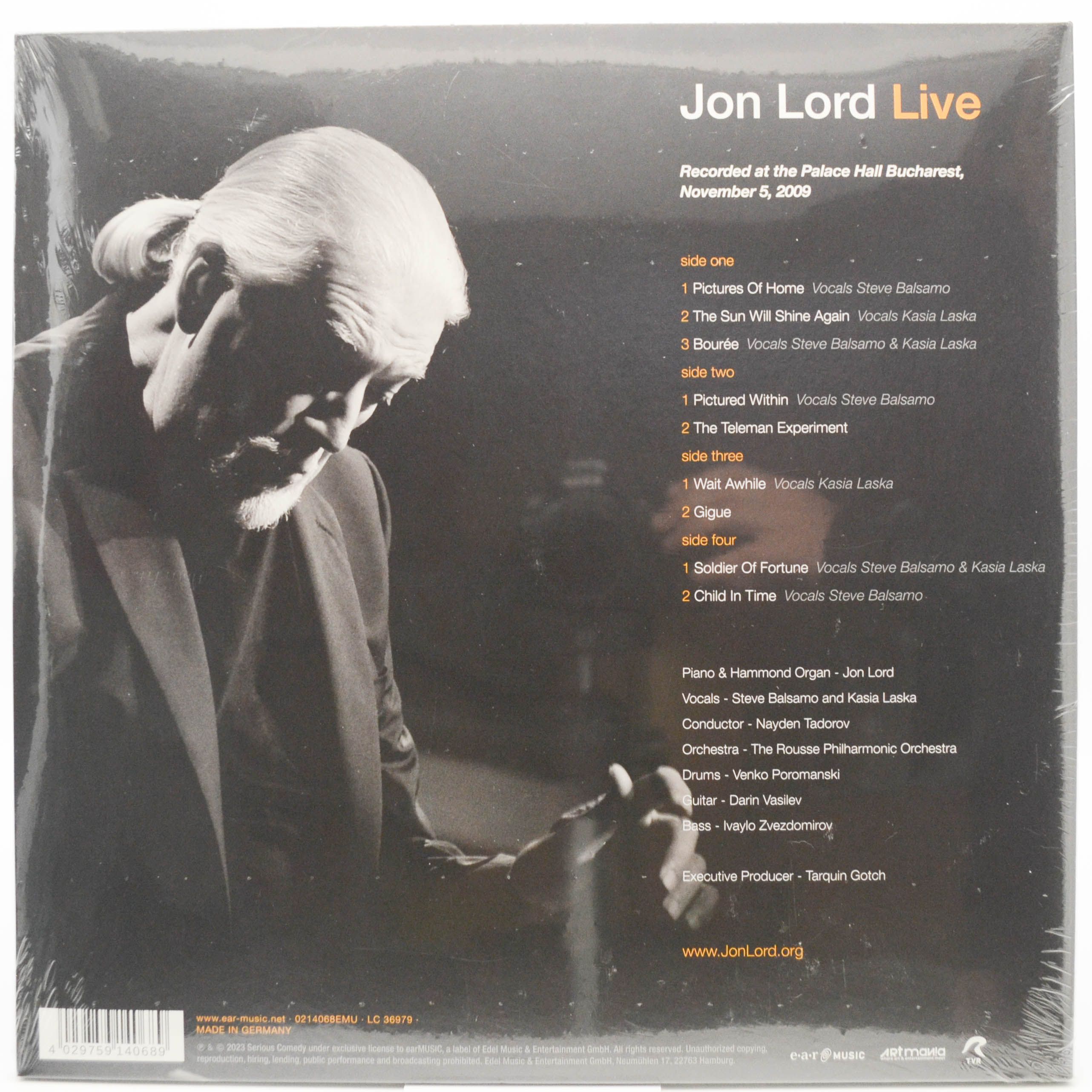 Jon Lord — Live (2LP), 2011