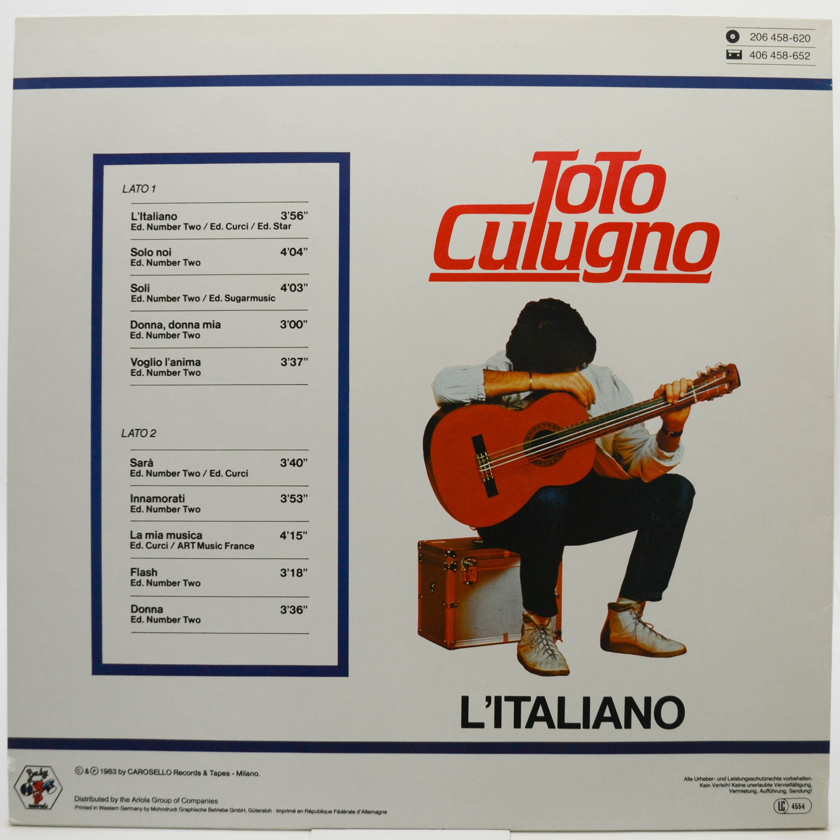 Toto Cutugno — L'Italiano, 1984