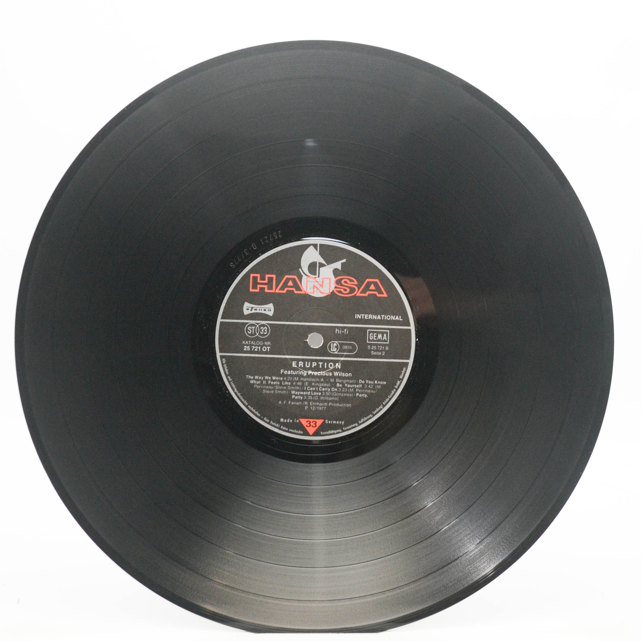 Eruption Featuring Precious Wilson — Eruption, 1977