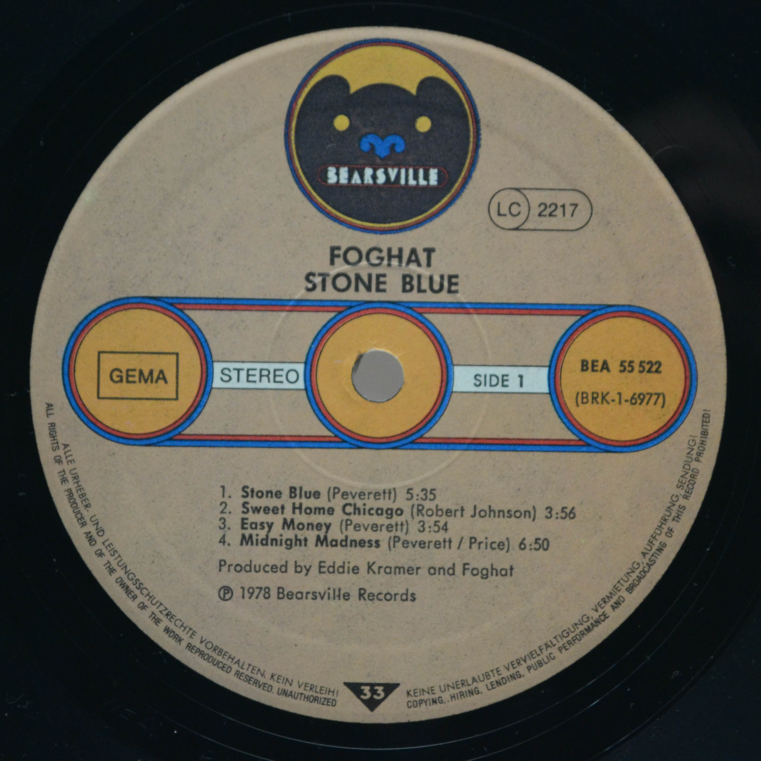 Foghat — Stone Blue, 1978