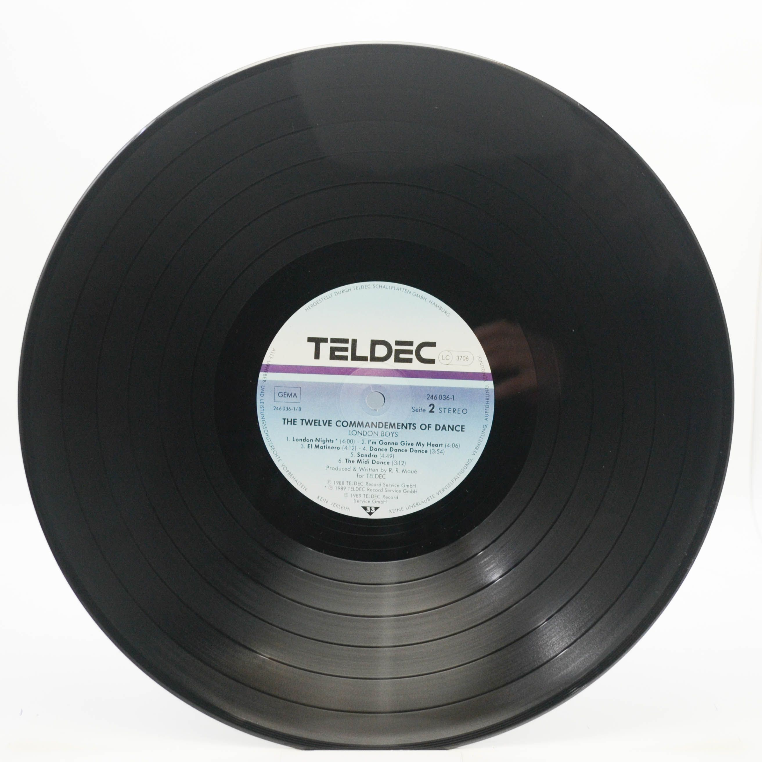 London Boys — The Twelve Commandments Of Dance, 1989