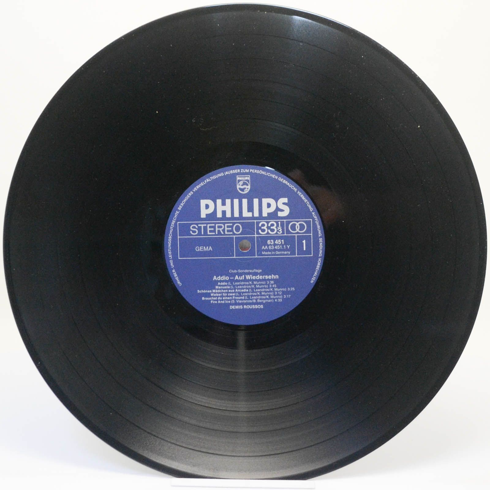 Demis Roussos — Addio - Auf Wiedersehn, 1974
