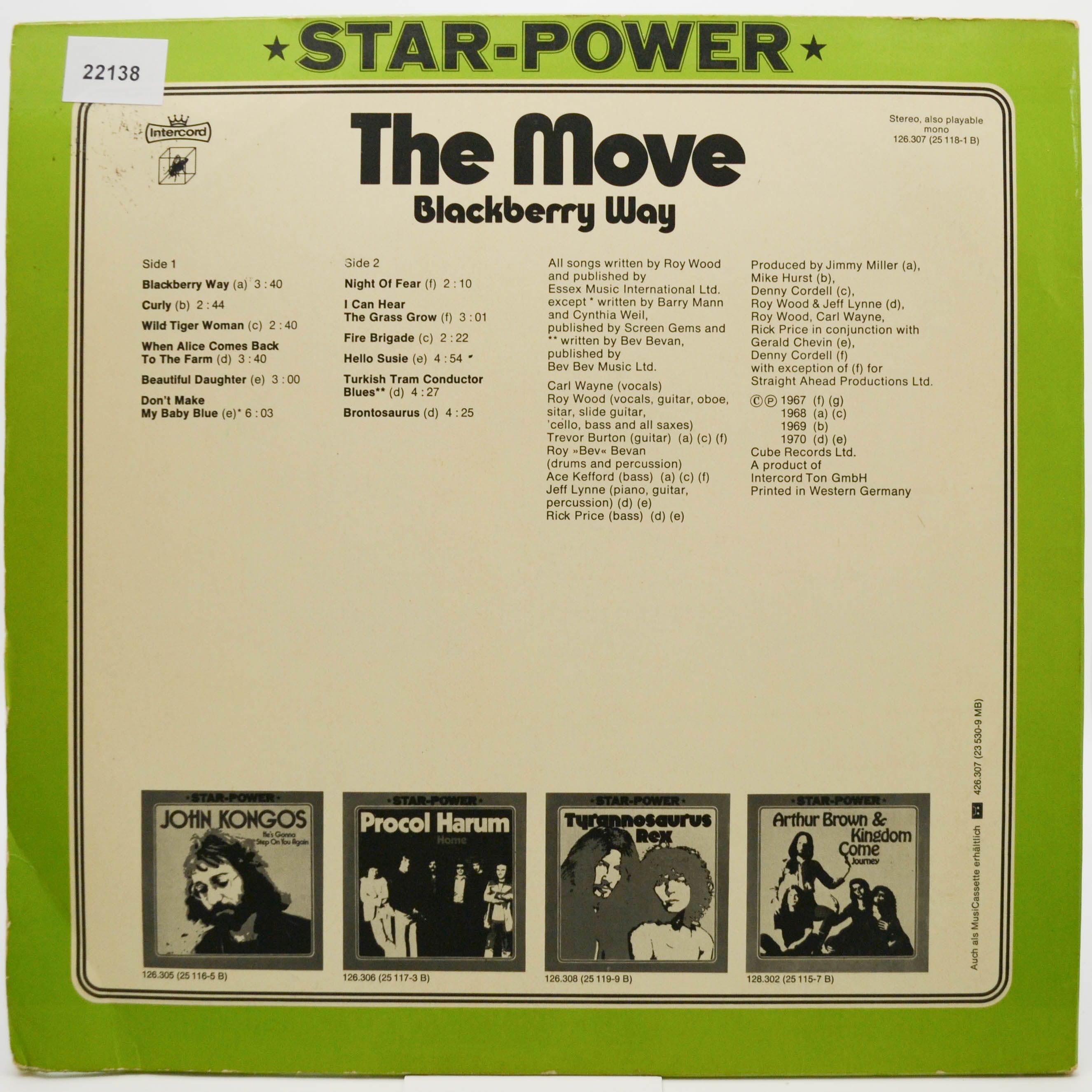 Move — Blackberry Way, 1976