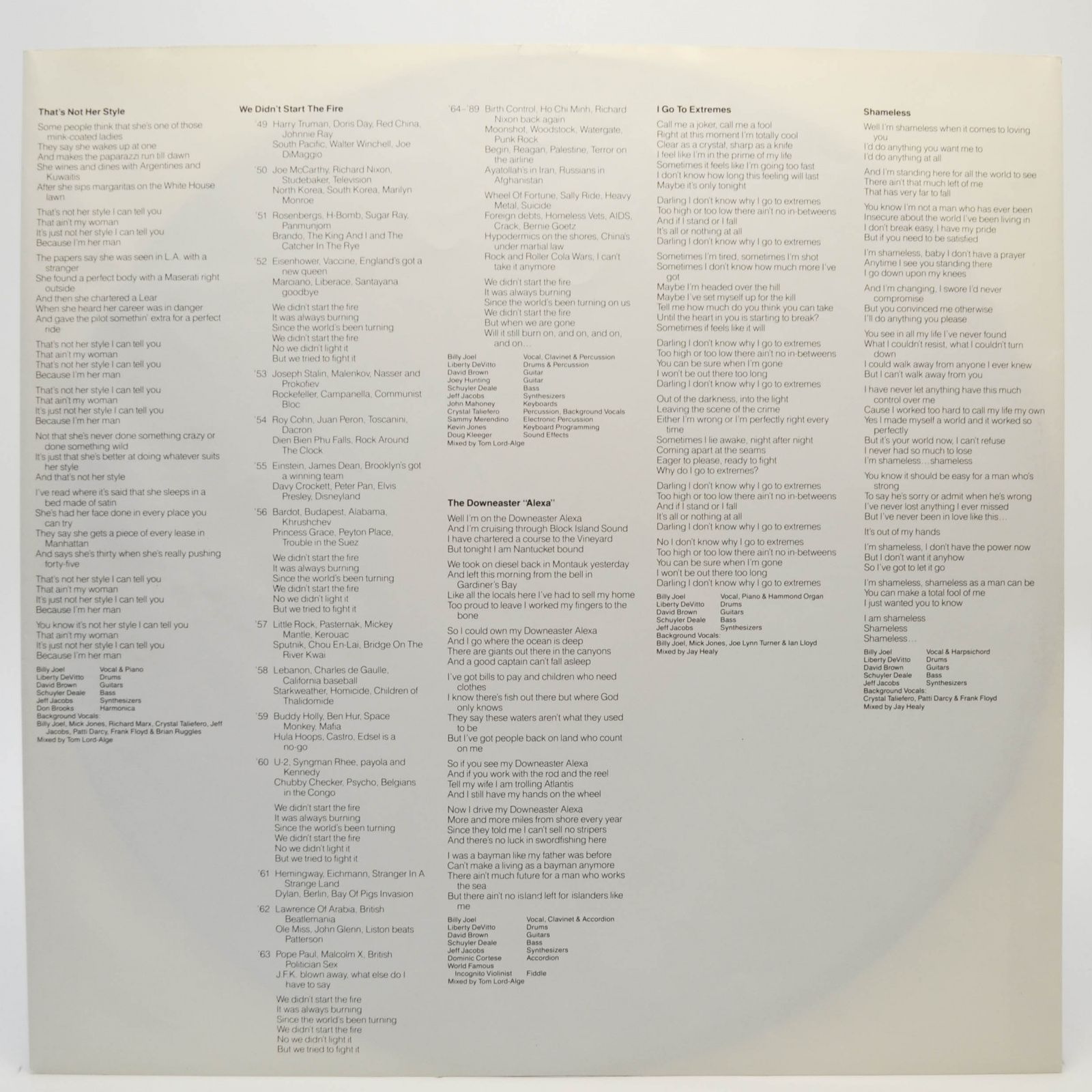 Billy Joel — Storm Front, 1989