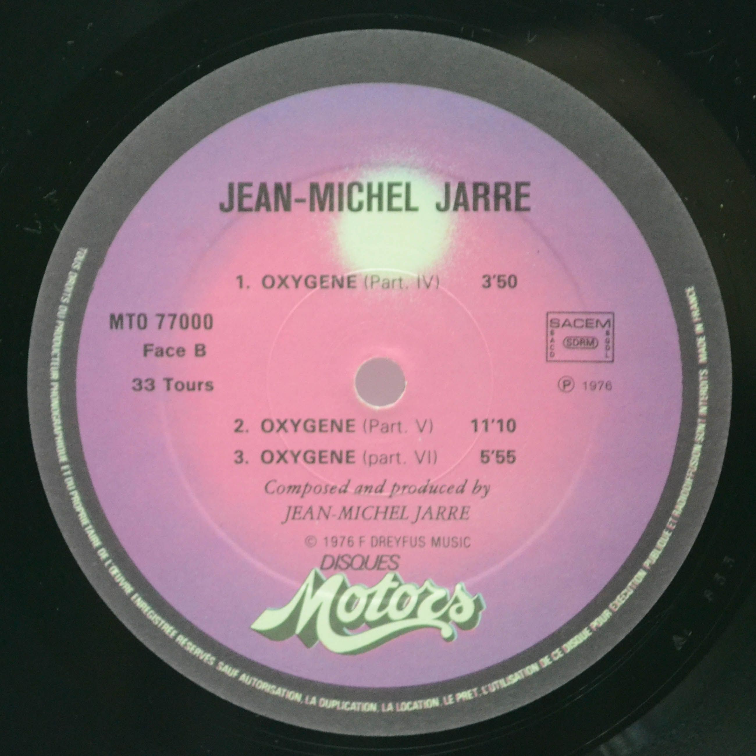 Jean Michel Jarre — Oxygène (France), 1976