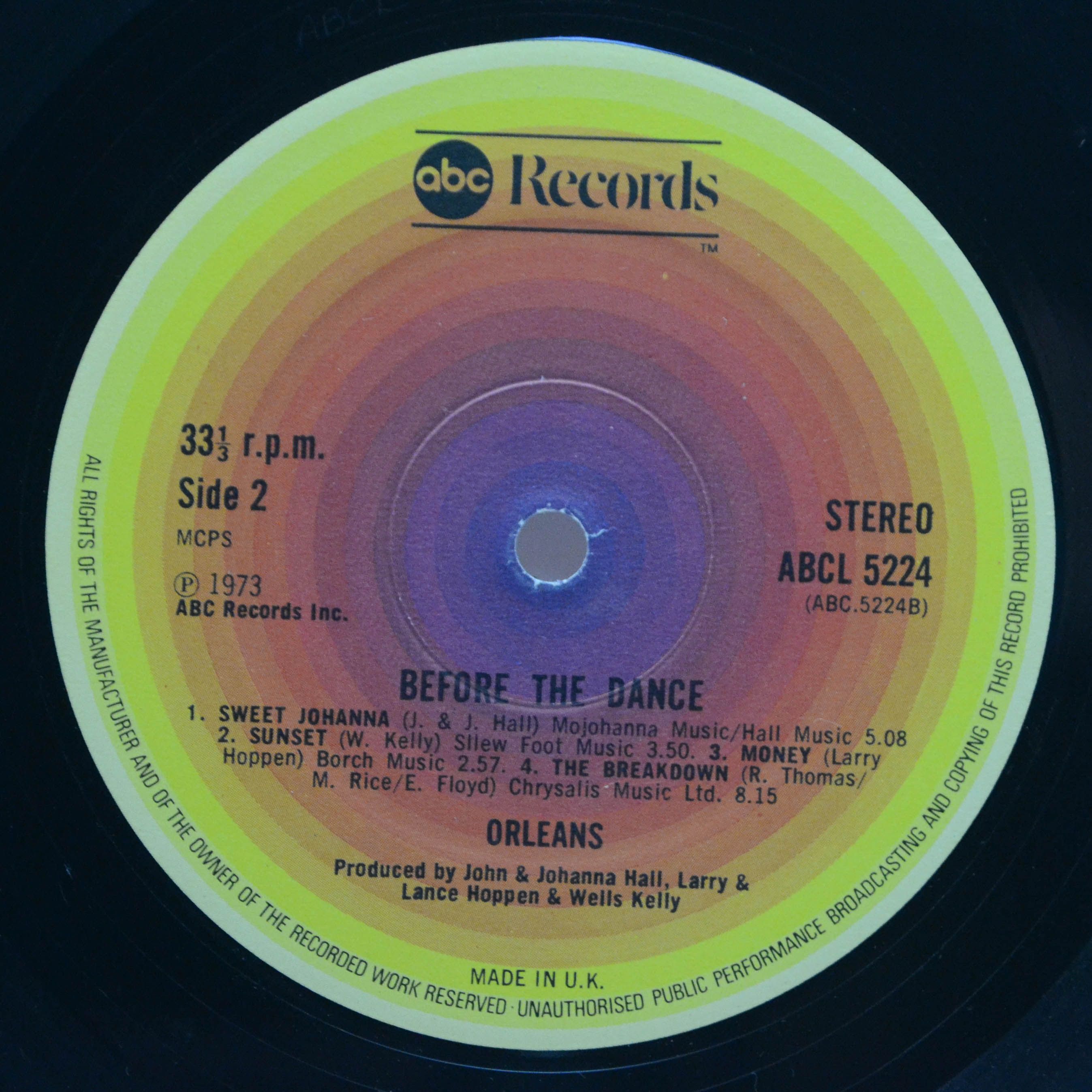 Orleans — Before The Dance (UK), 1977