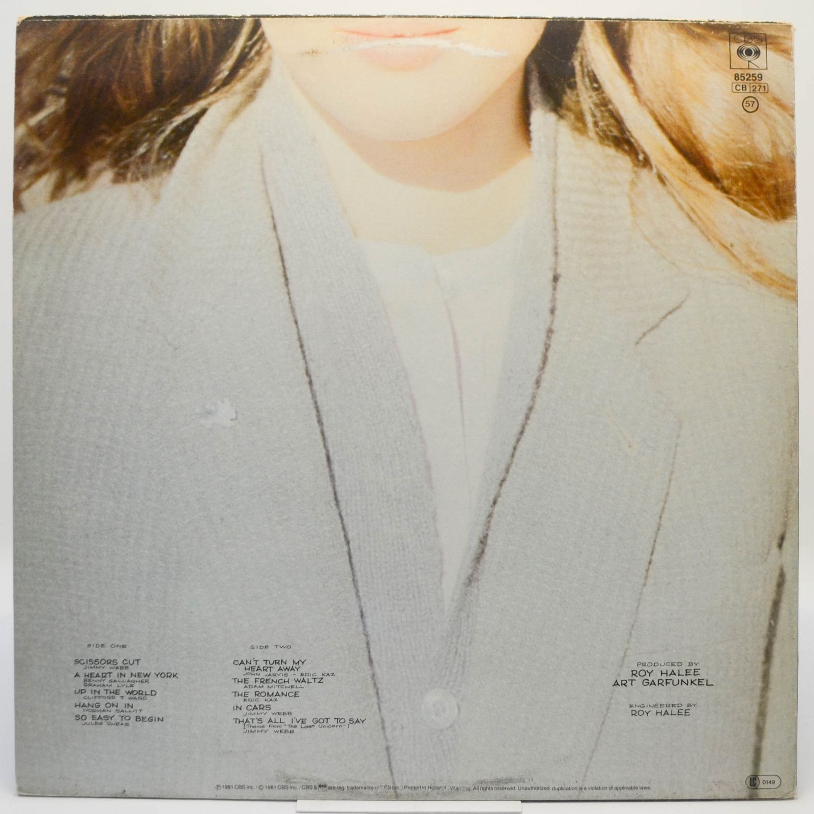 Art Garfunkel — Scissors Cut, 1981