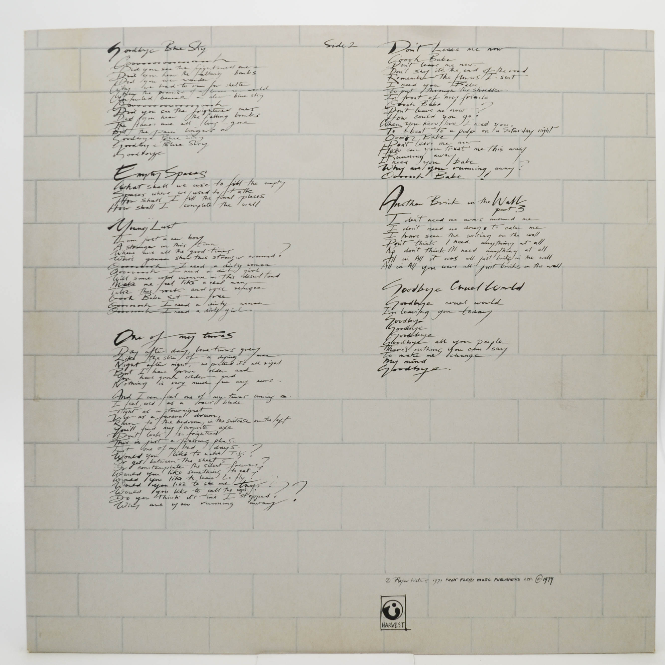 Pink Floyd — The Wall (2LP), 1979