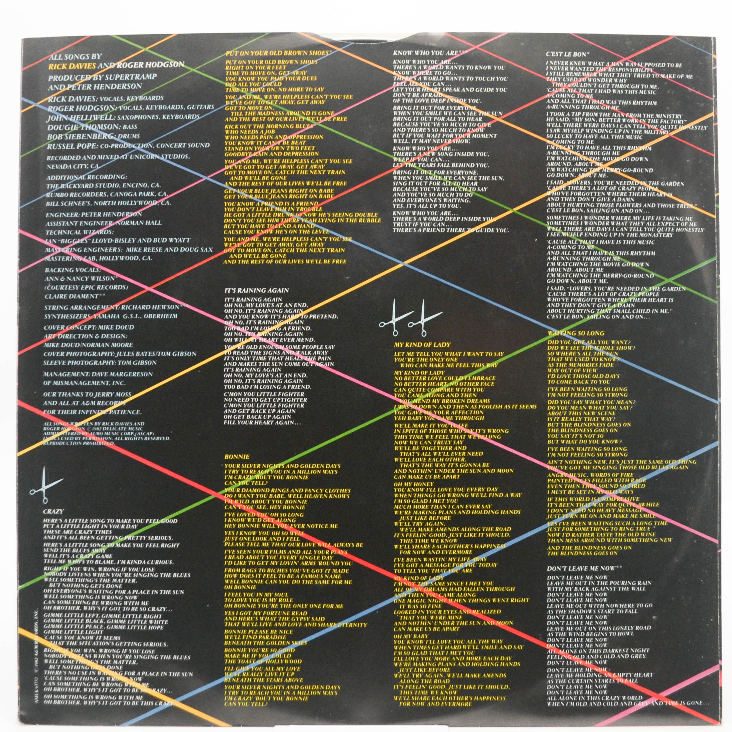 Supertramp — "...Famous Last Words...", 1982