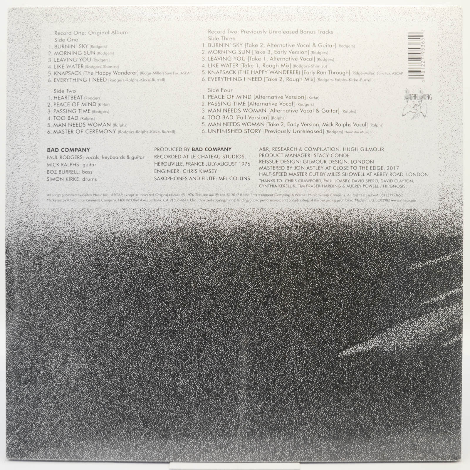 Bad Company — Burnin' Sky (2LP), 1977