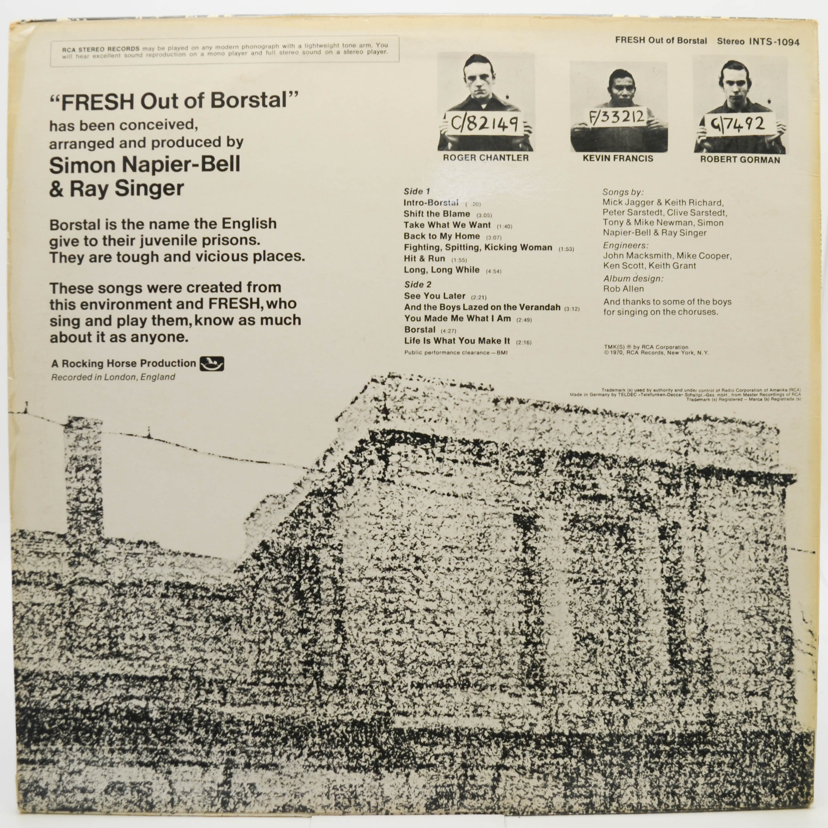 Fresh — Fresh Out Of Borstal, 1972