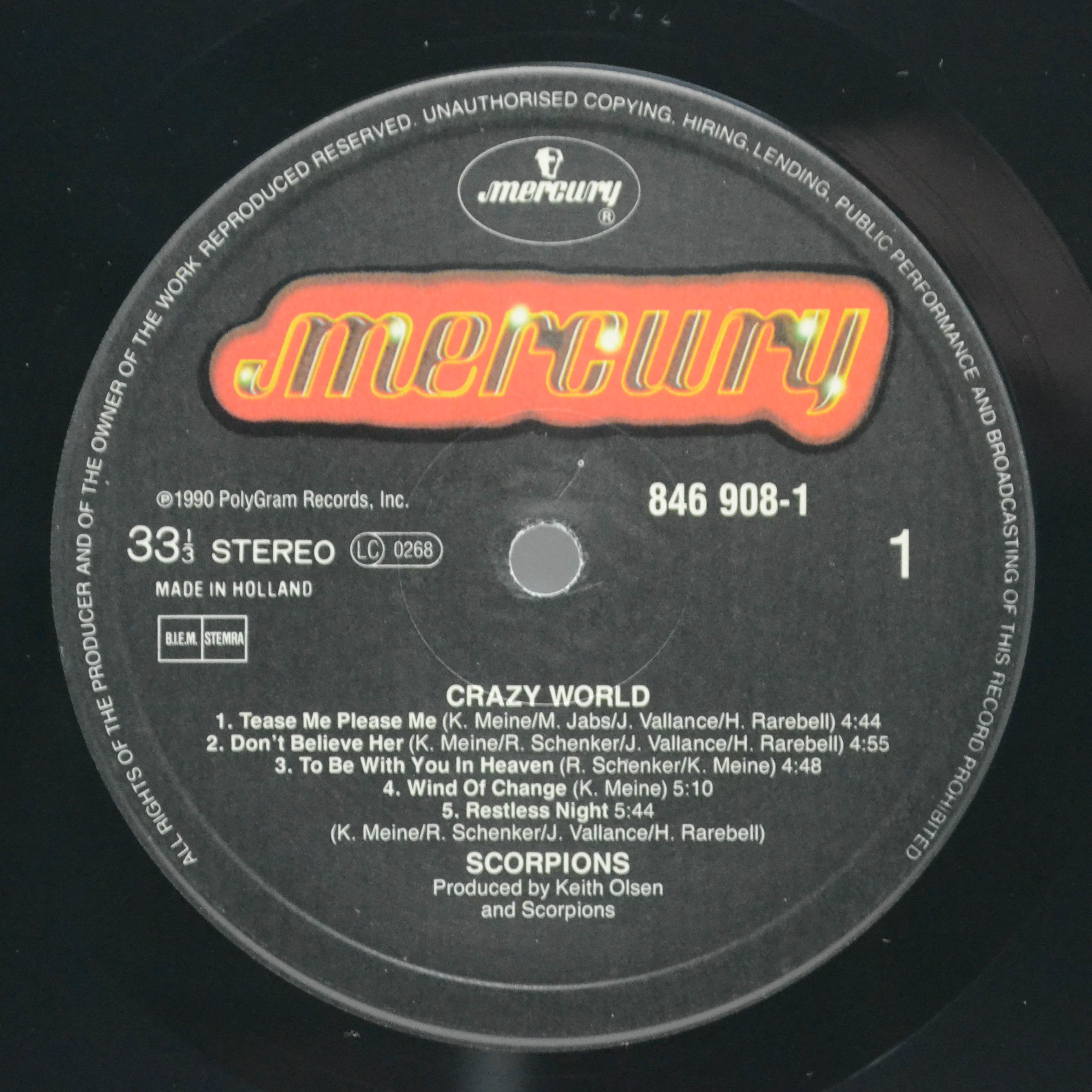 Scorpions — Crazy World, 1990