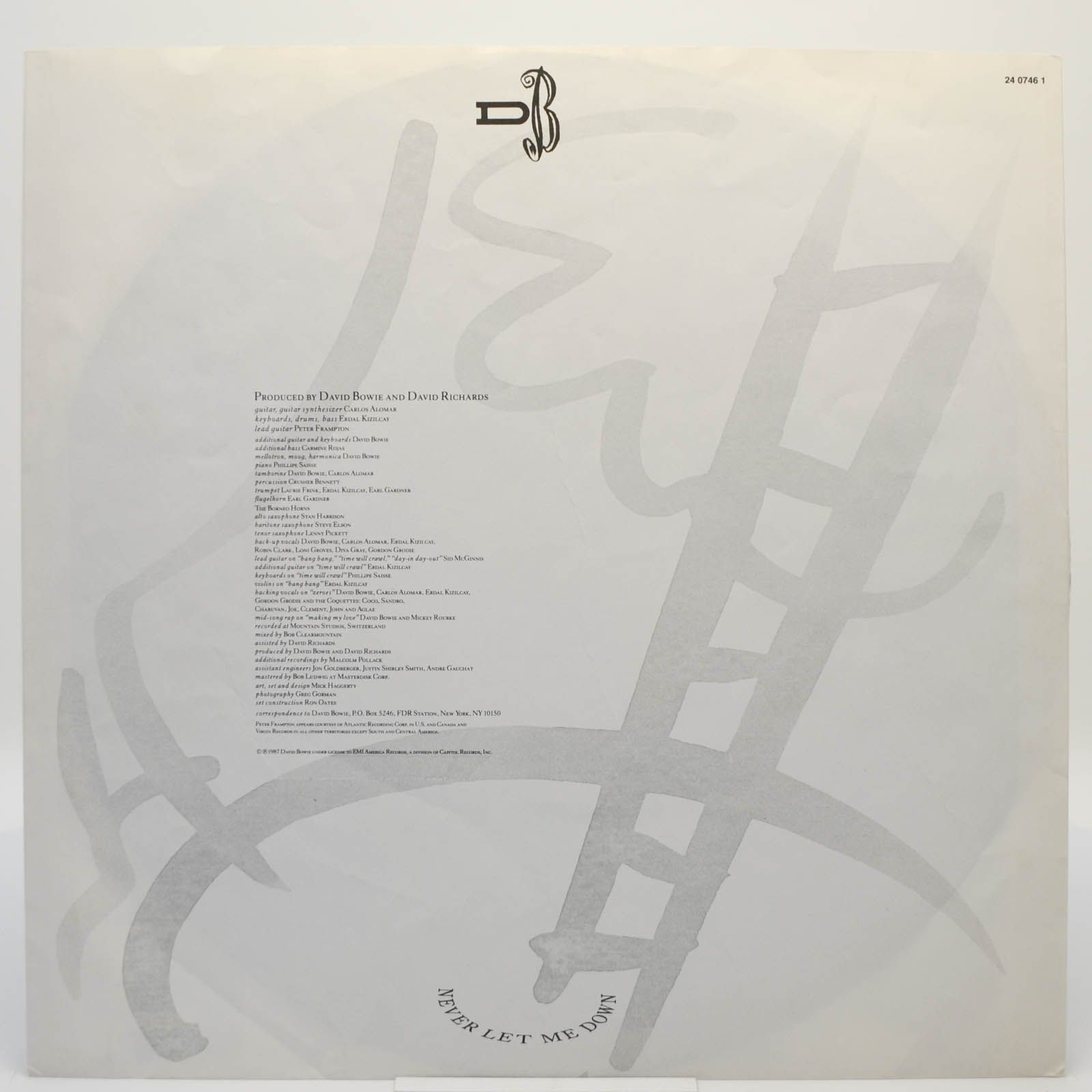 David Bowie — Never Let Me Down, 1987