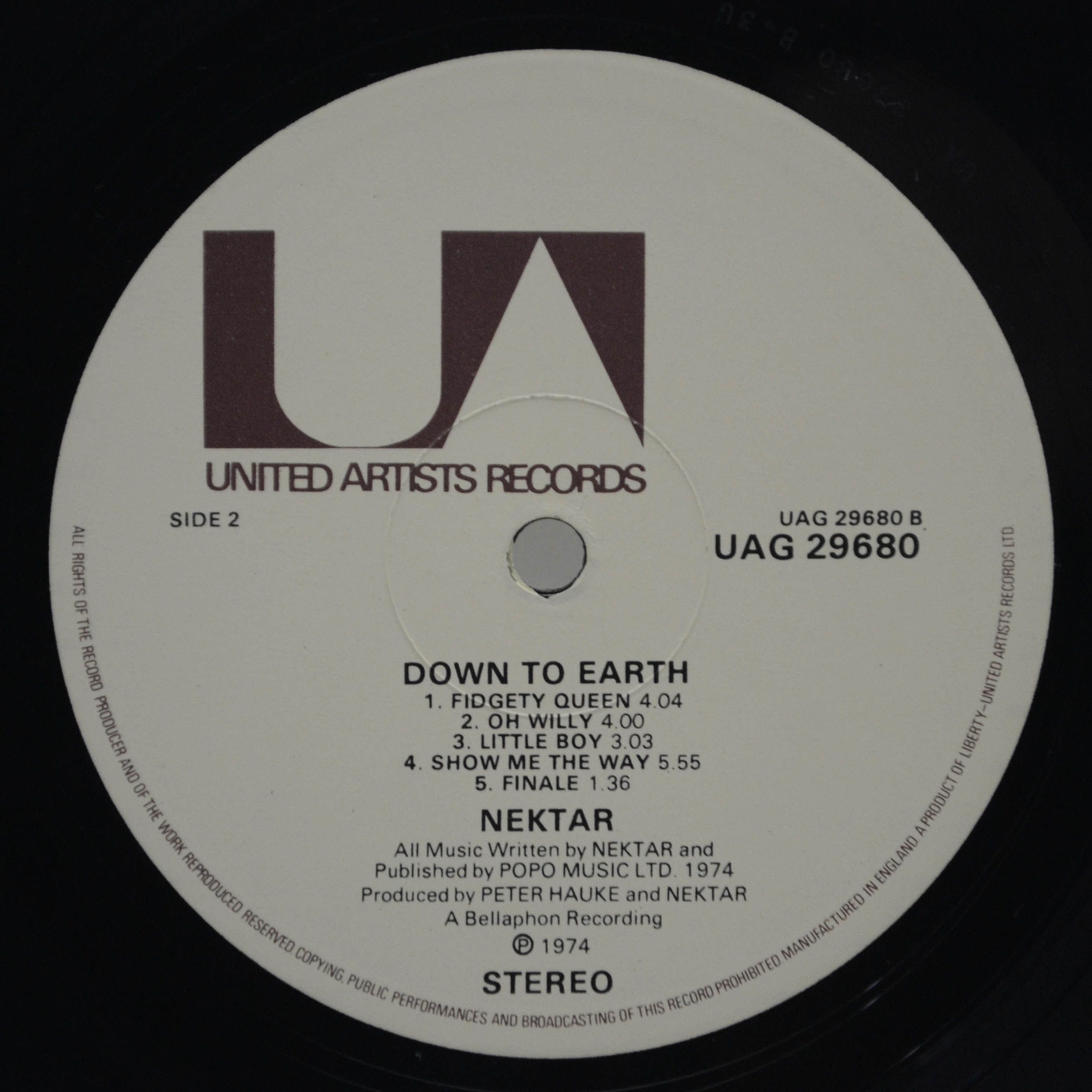 Nektar — Down To Earth (1-st, UK), 1974