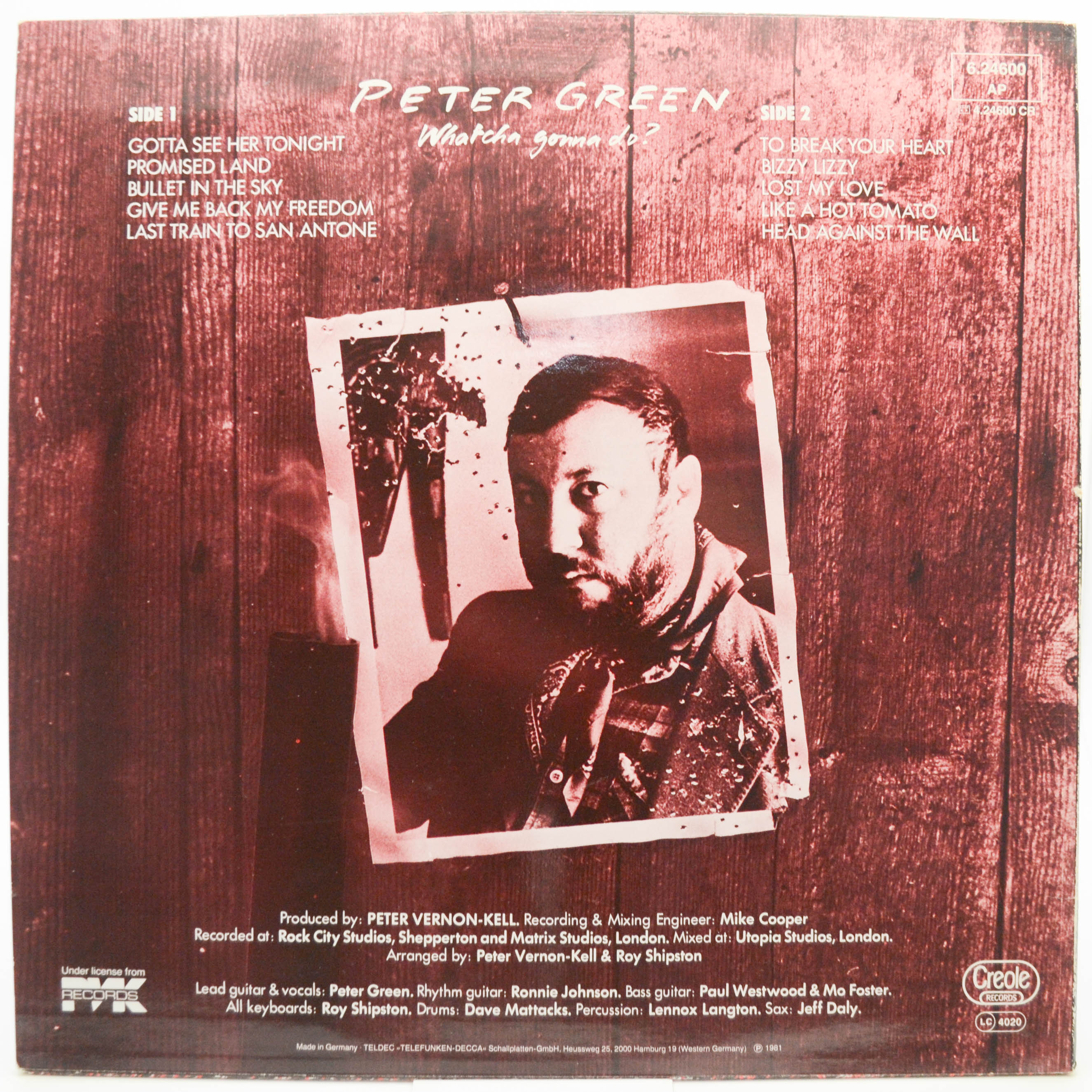 Peter Green — Whatcha Gonna Do?, 1981