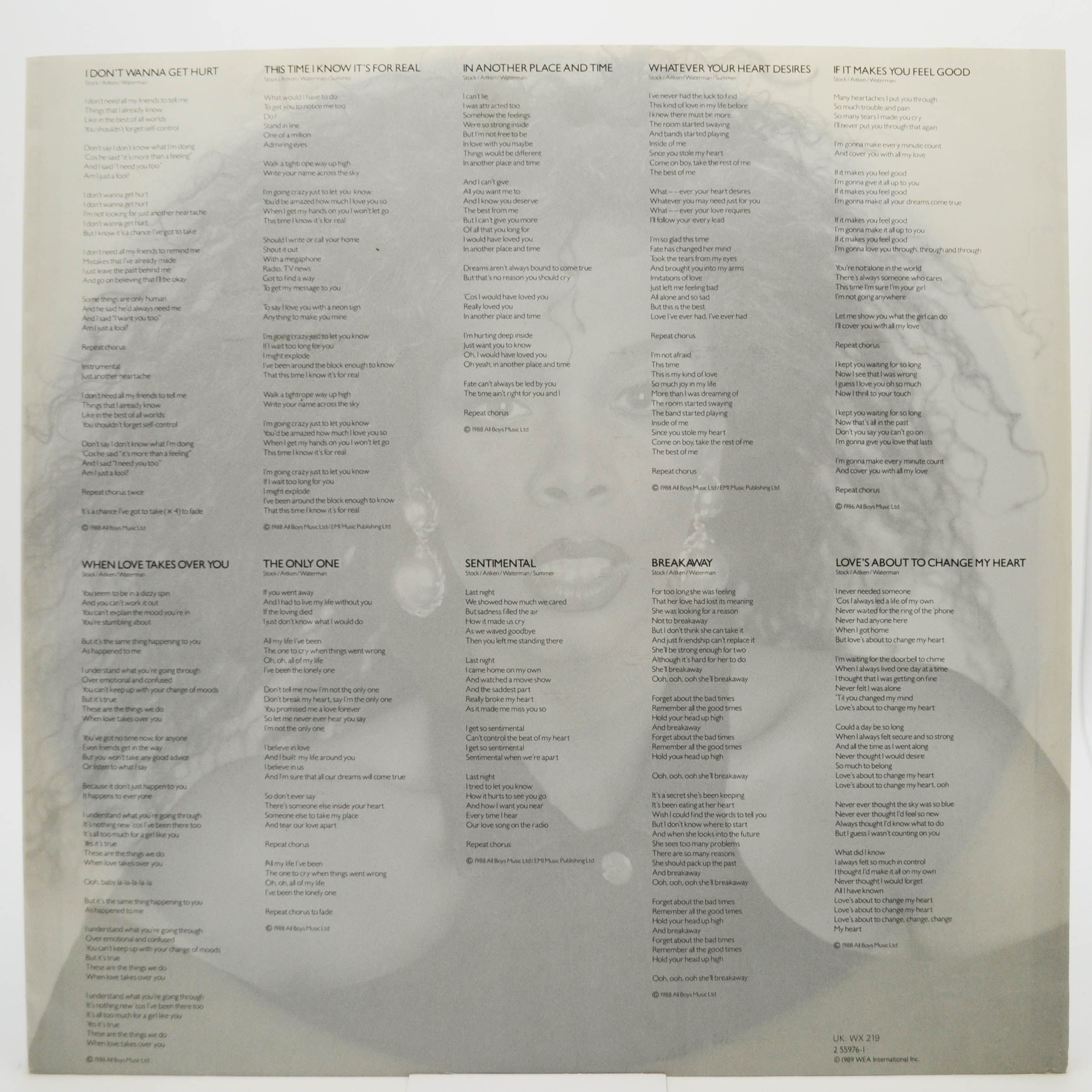 Donna Summer — Another Place And Time, 1989