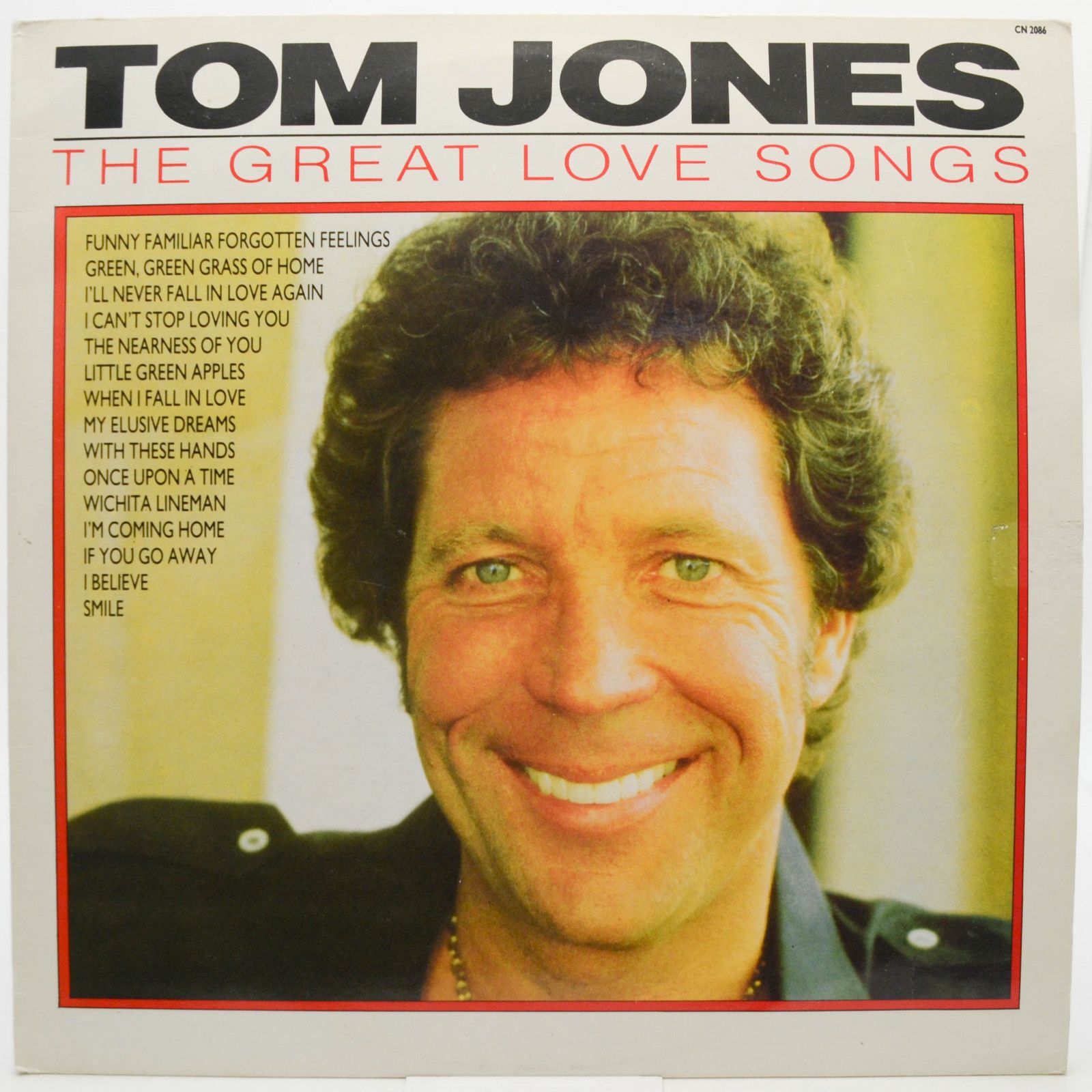 Tom Jones — The Great Love Songs (UK), 1987