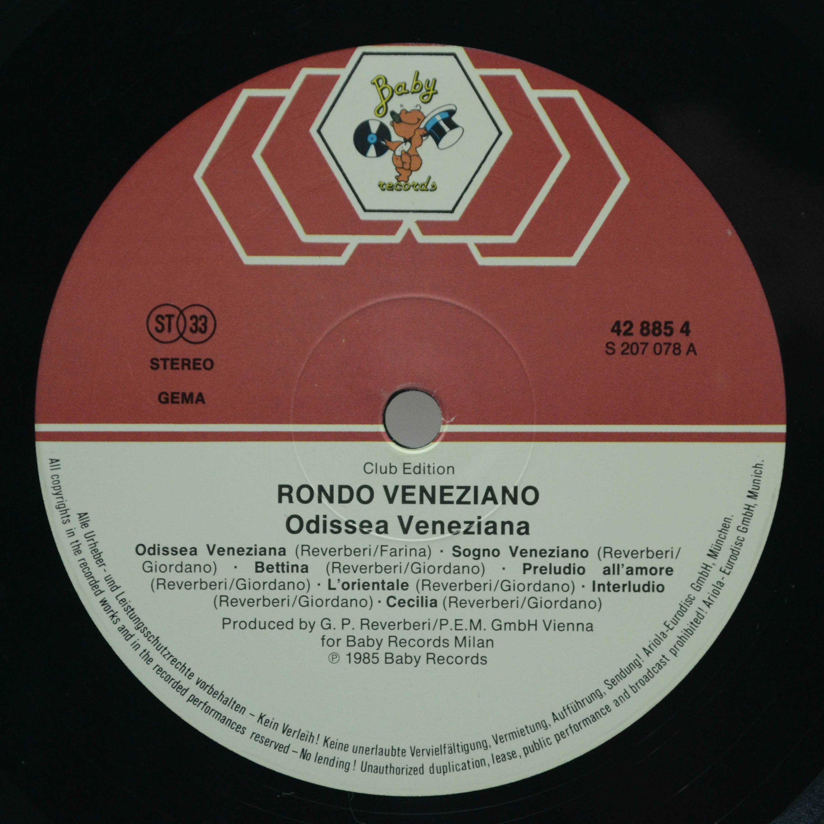 Rondo' Veneziano — Odissea Veneziana, 1985