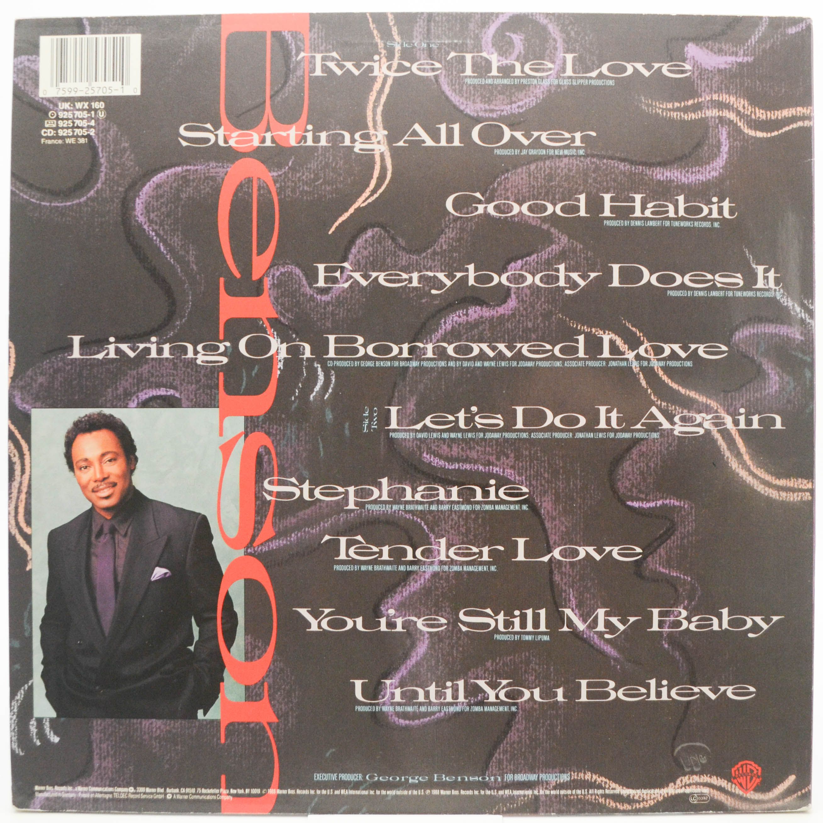 George Benson — Twice The Love, 1988