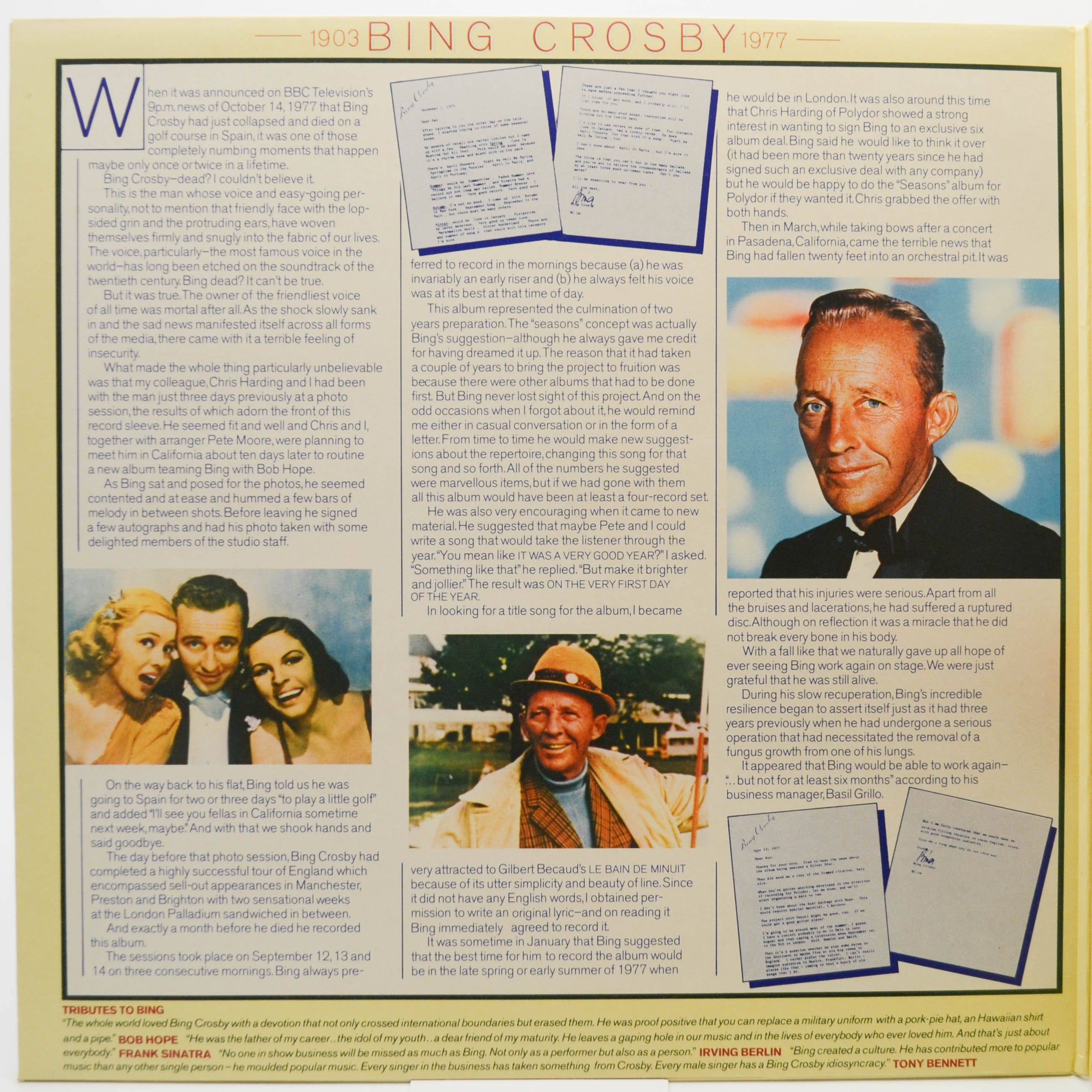 Bing Crosby — Seasons (UK), 1977