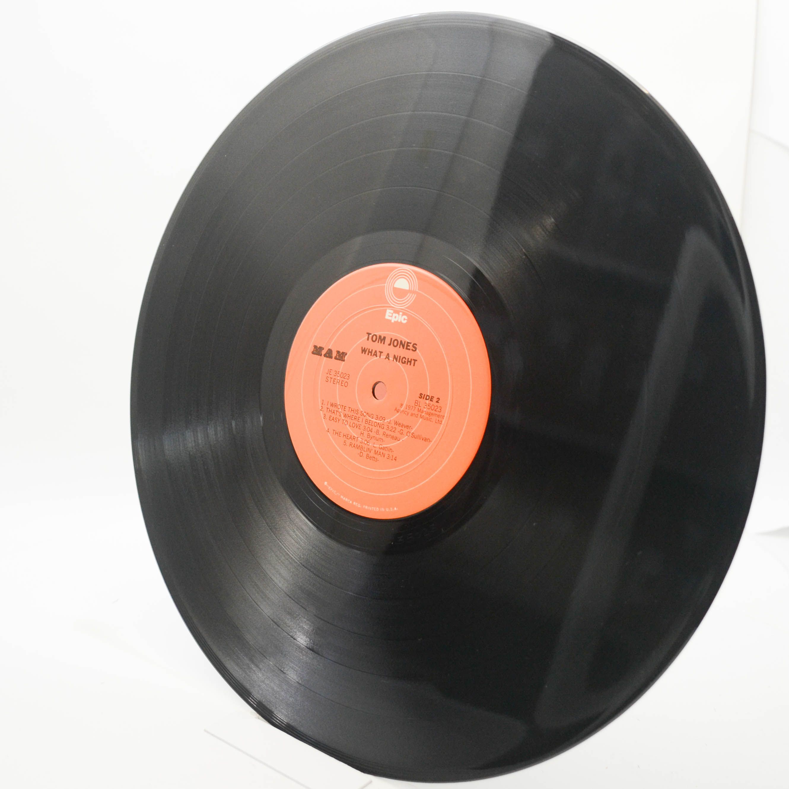 Tom Jones — What A Night (USA), 1977