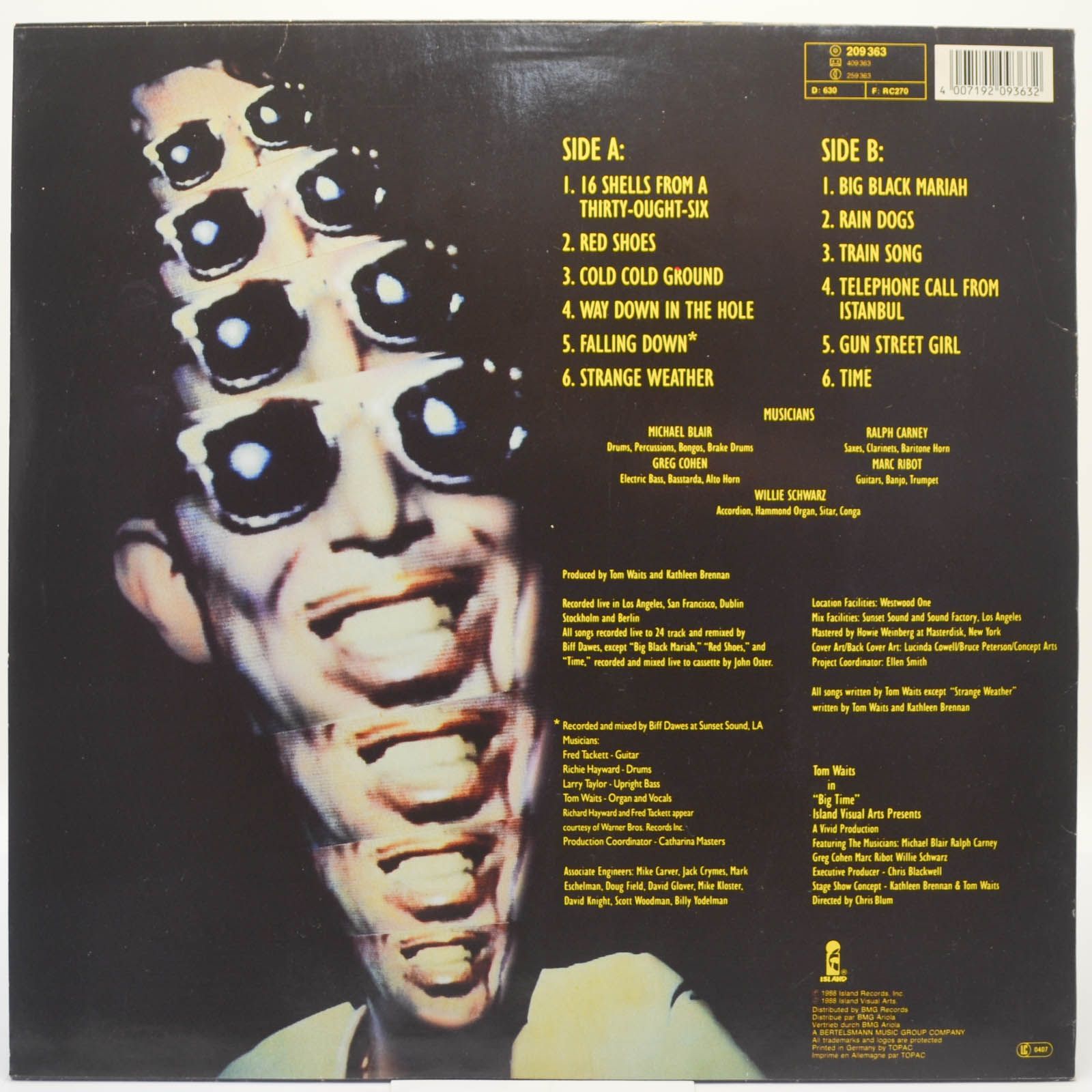 Tom Waits — Big Time, 1988