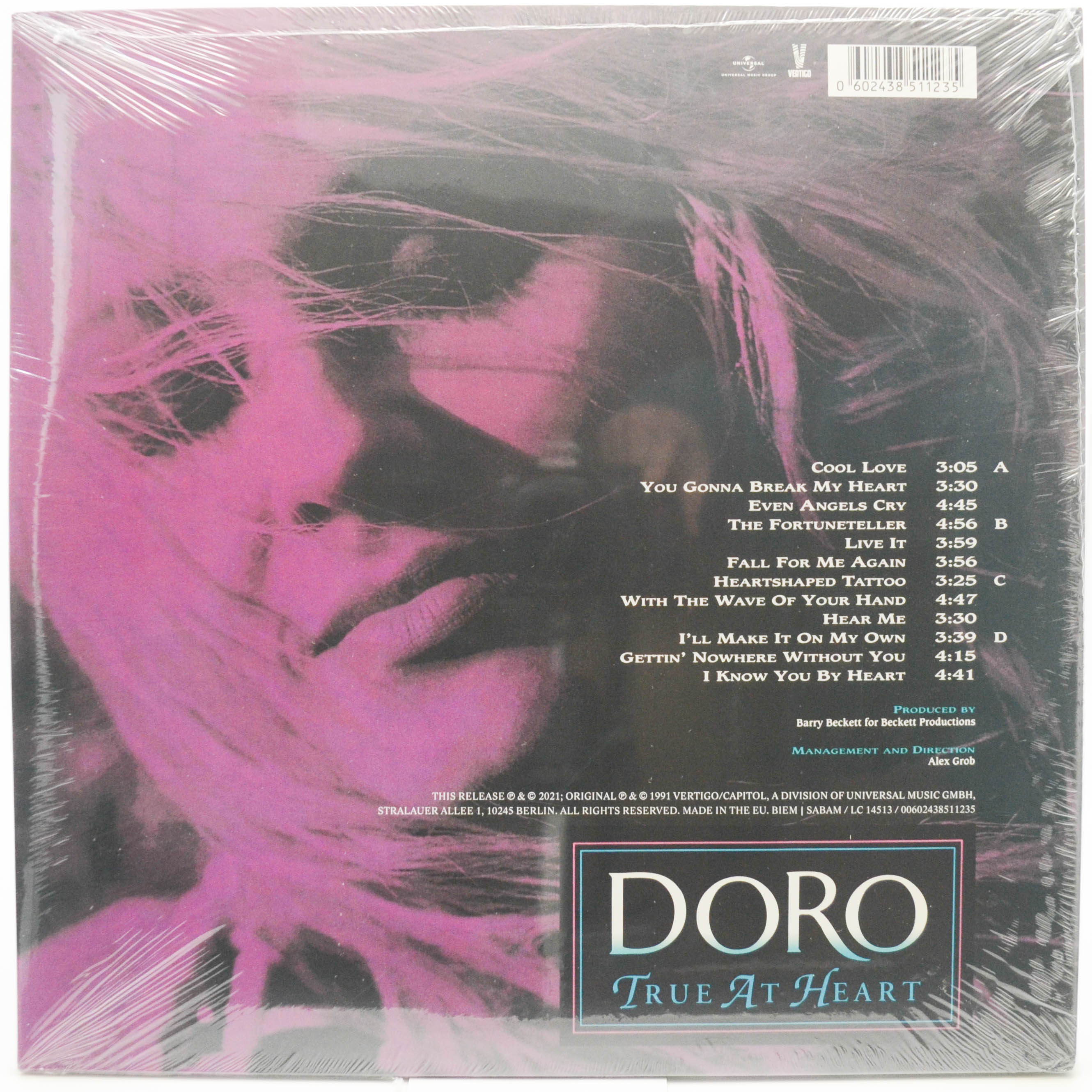 Doro — True At Heart (2LP), 1991