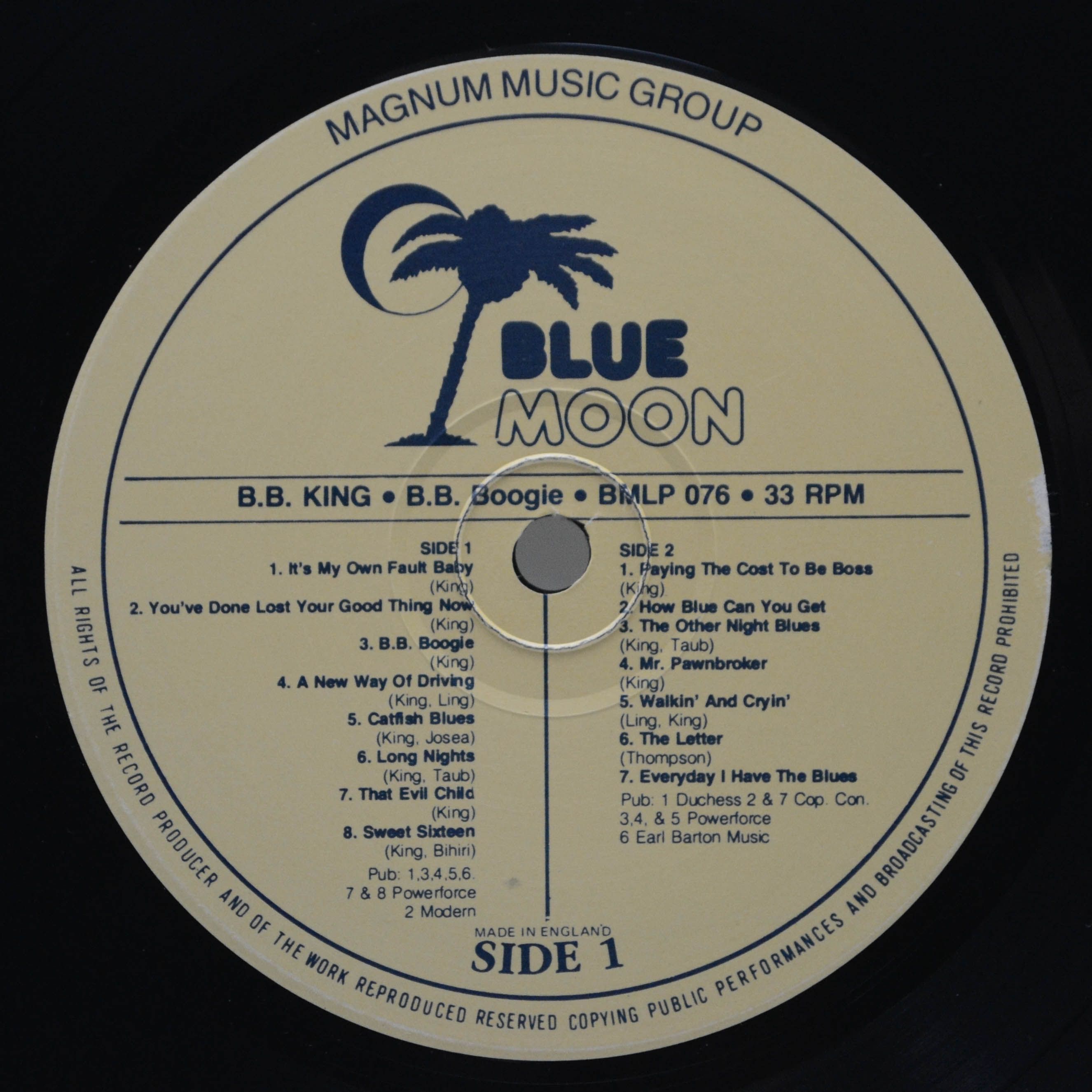 B.B. King — B.B. Boogie (UK), 1989