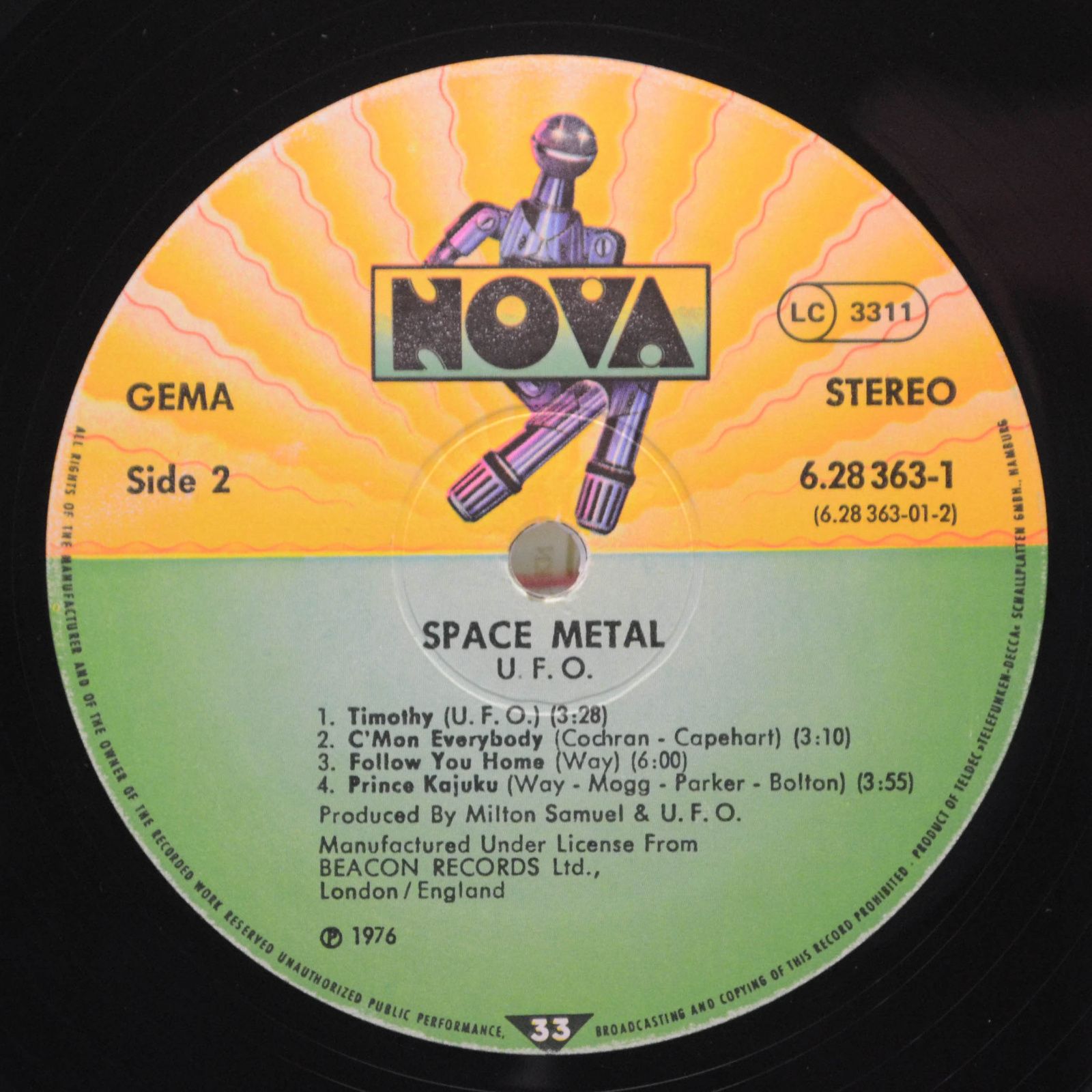 UFO — Space Metal (2LP), 1976
