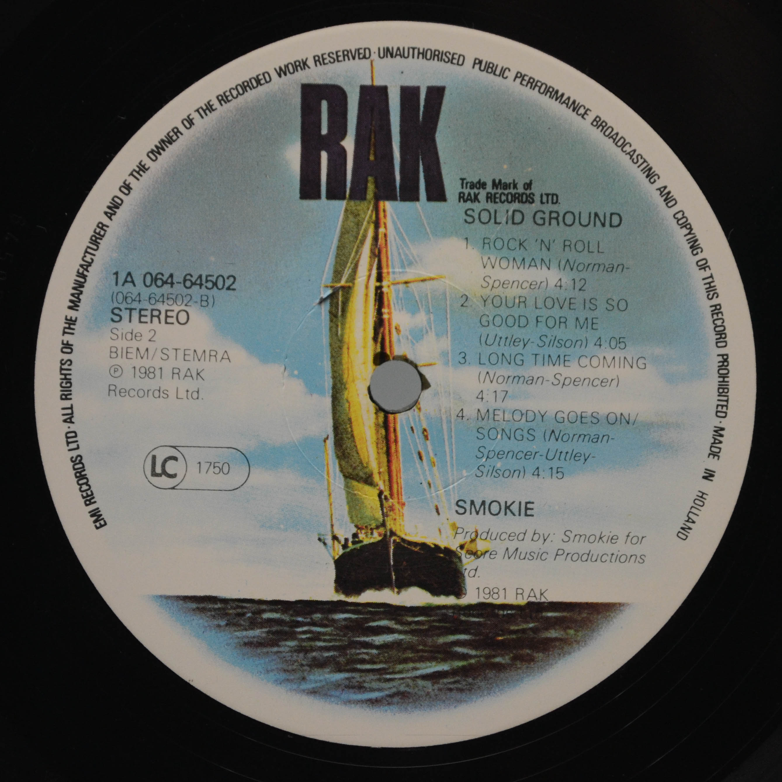 Smokie — Solid Ground, 1981