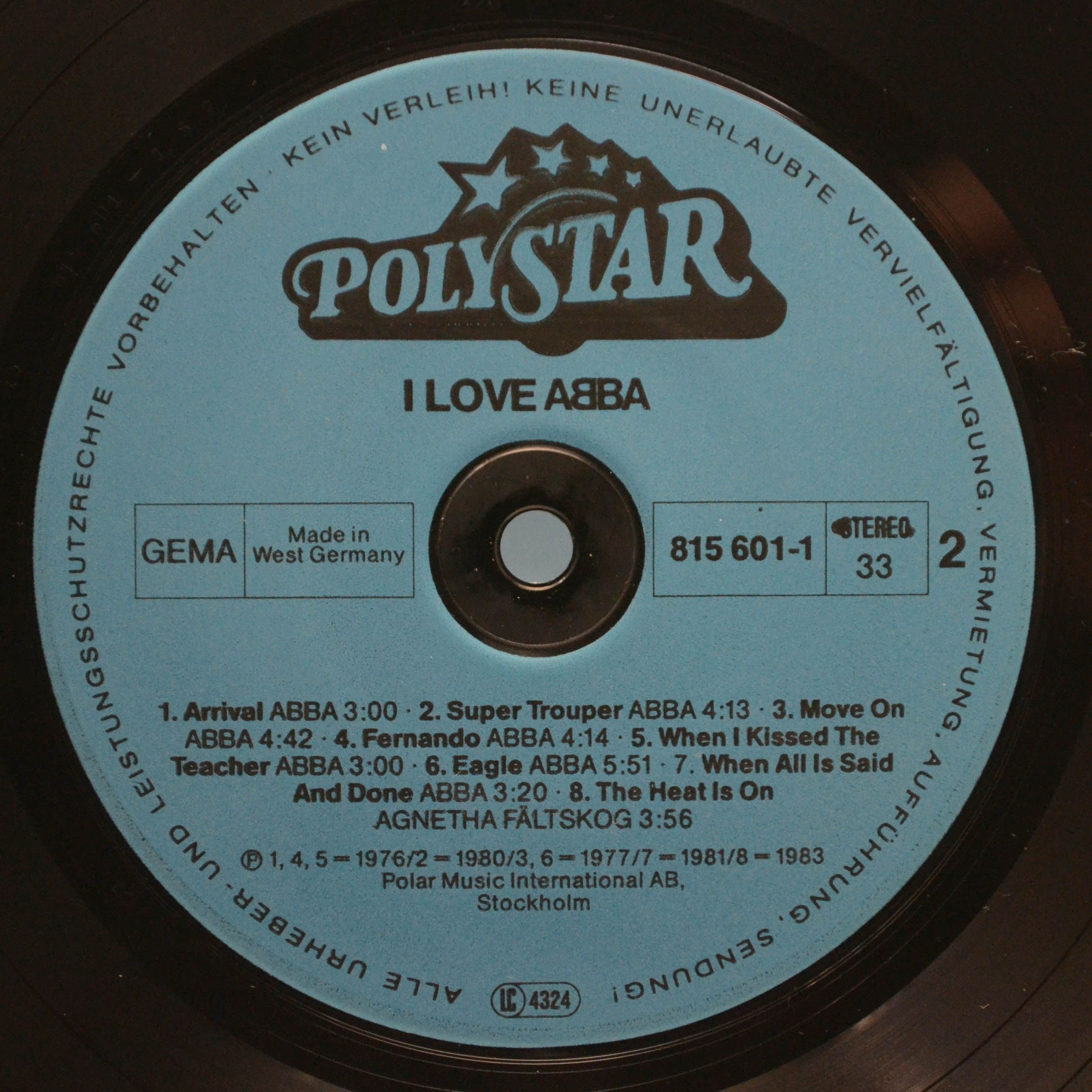 ABBA — I Love ABBA, 1984
