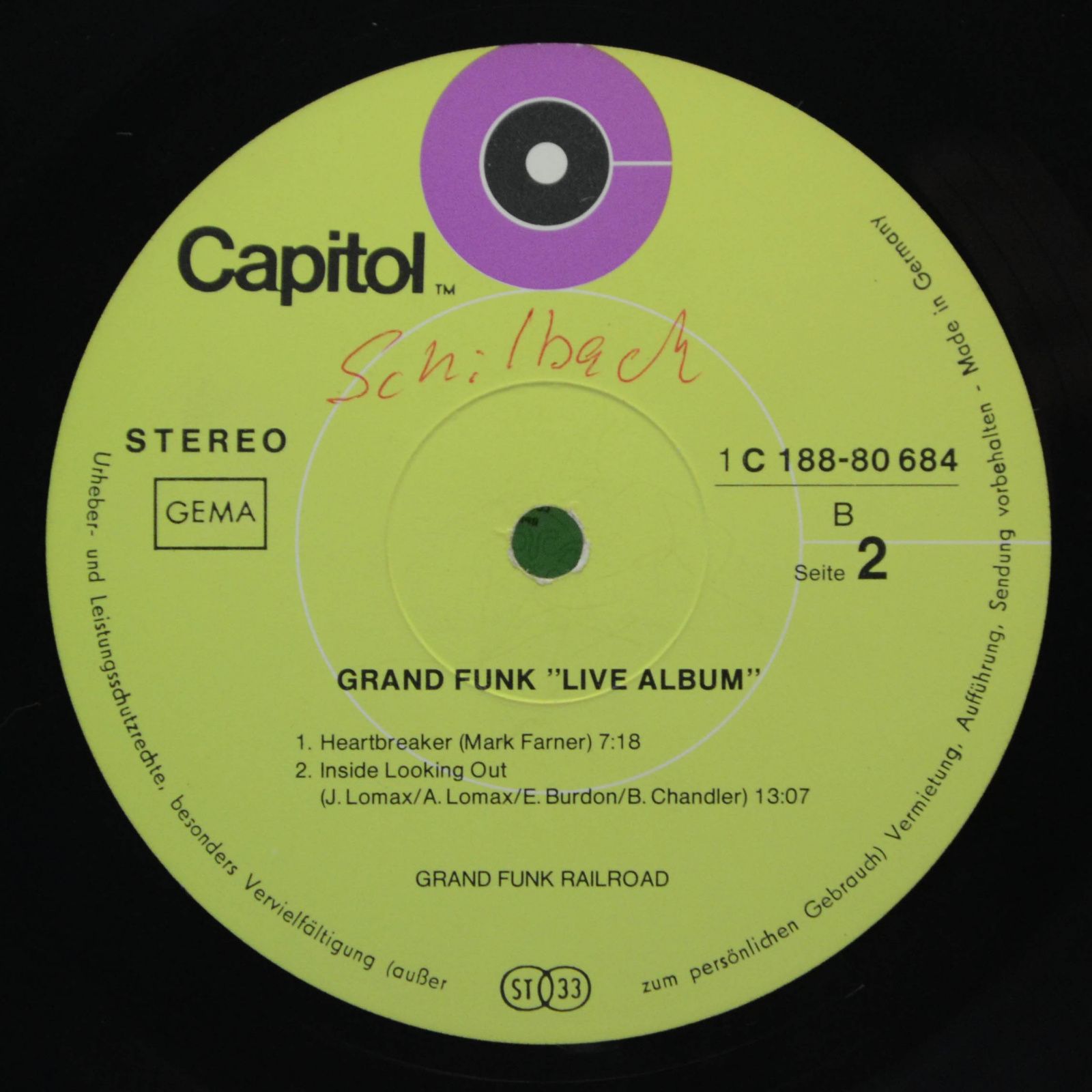 Grand Funk — Live Album (2LP), 1970
