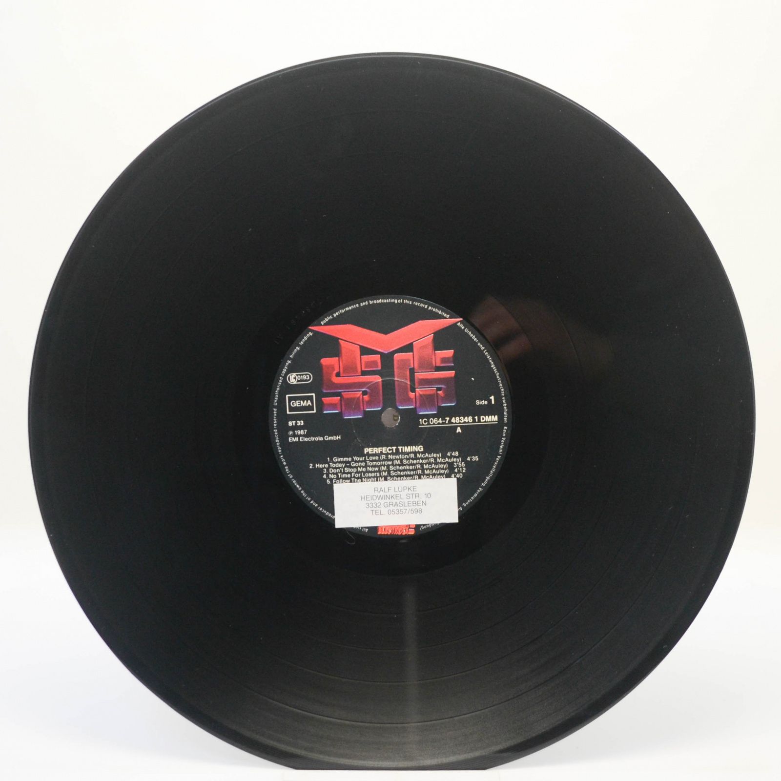 McAuley Schenker Group — Perfect Timing, 1987