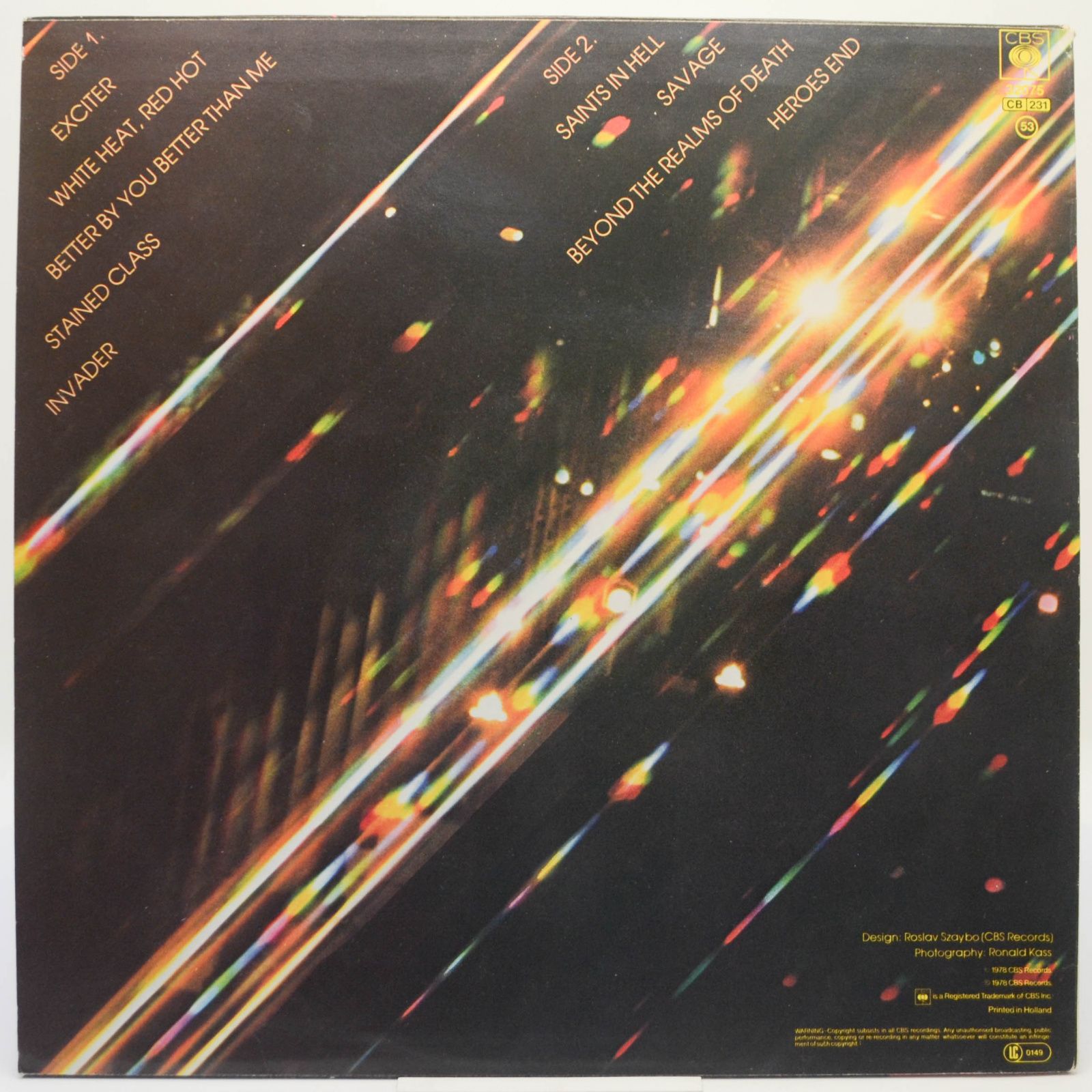 Judas Priest — Stained Class, 1978