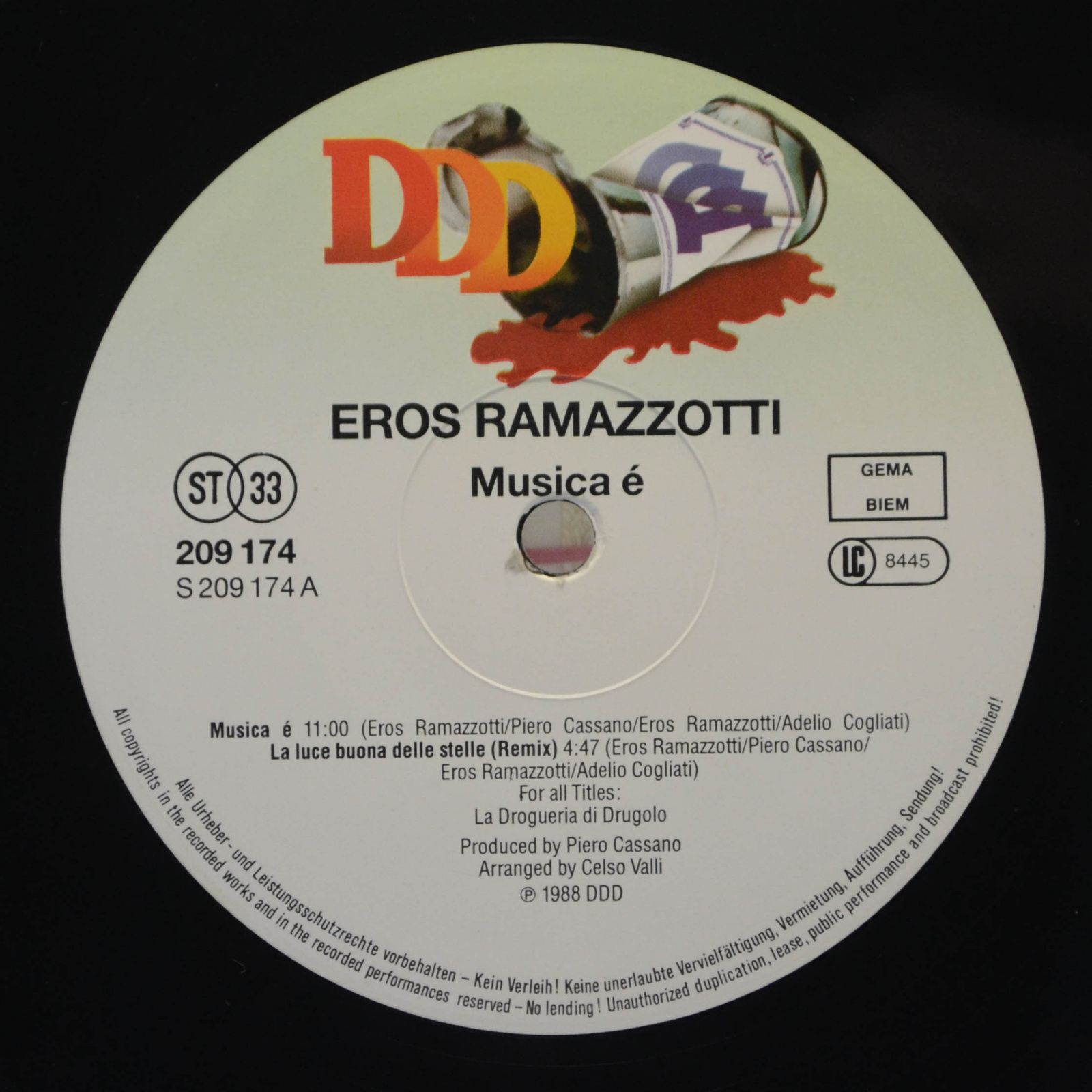 Eros Ramazzotti — Musica È, 1988