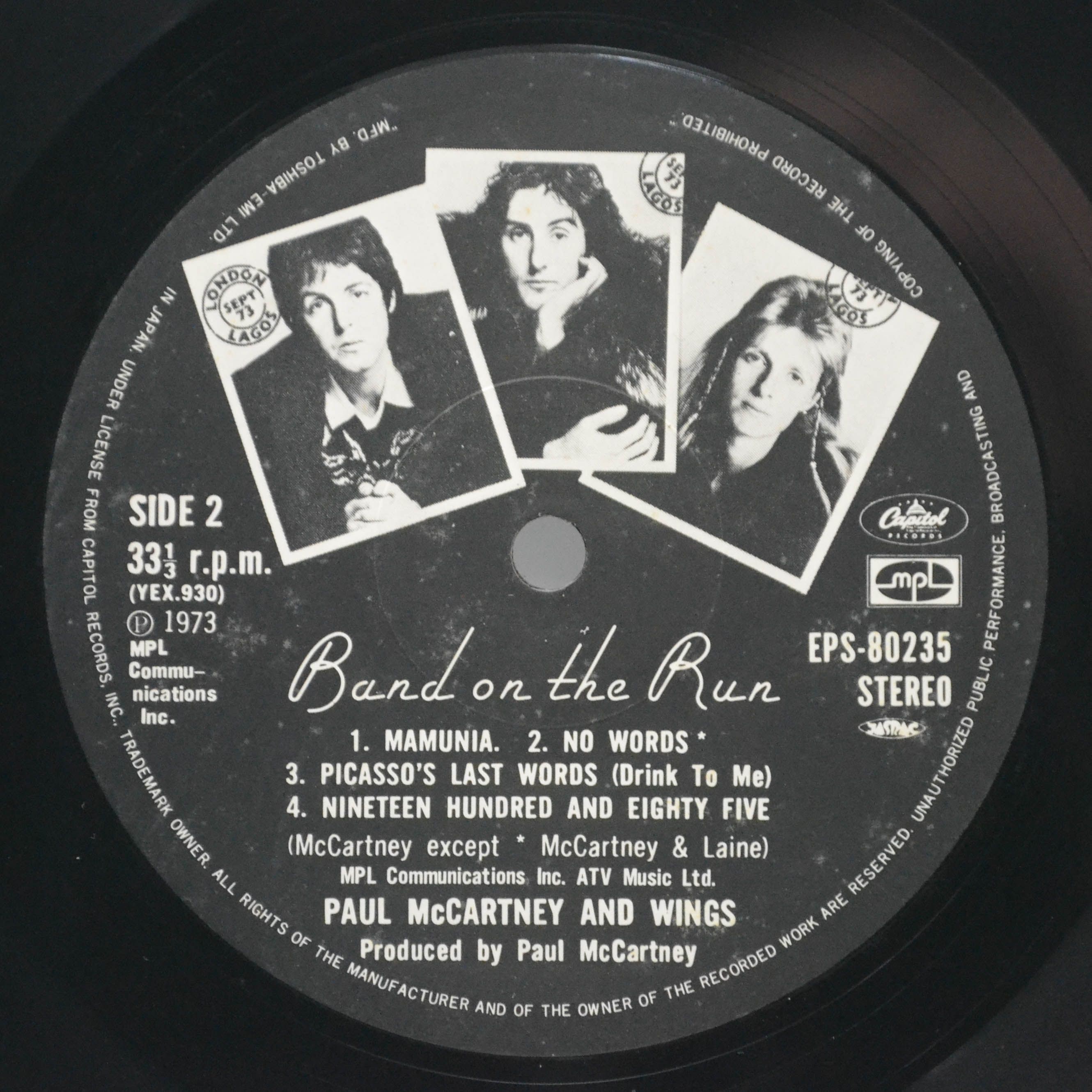 Paul McCartney And Wings — Band On The Run, 1973