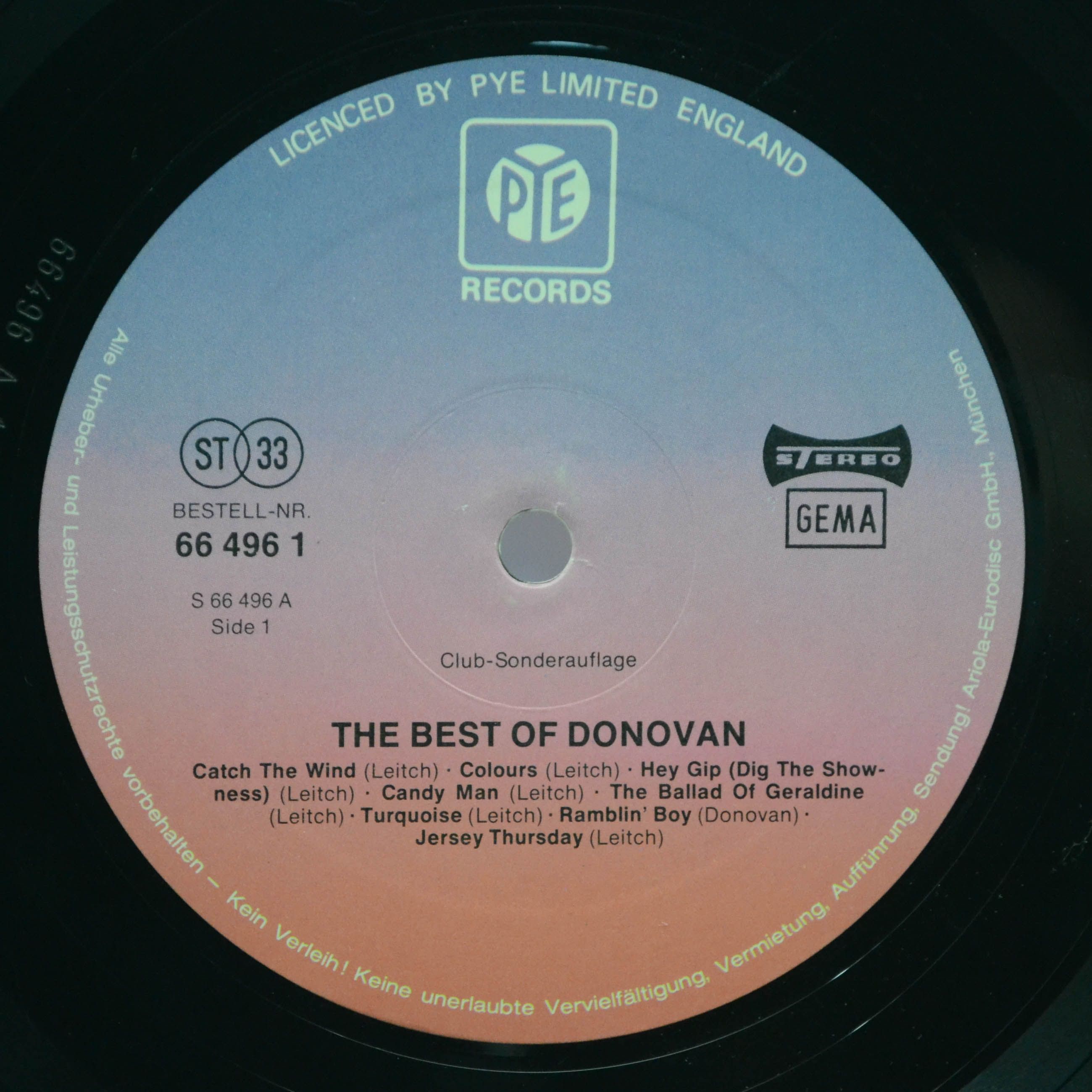 Donovan — The Best Of Donovan, 1977