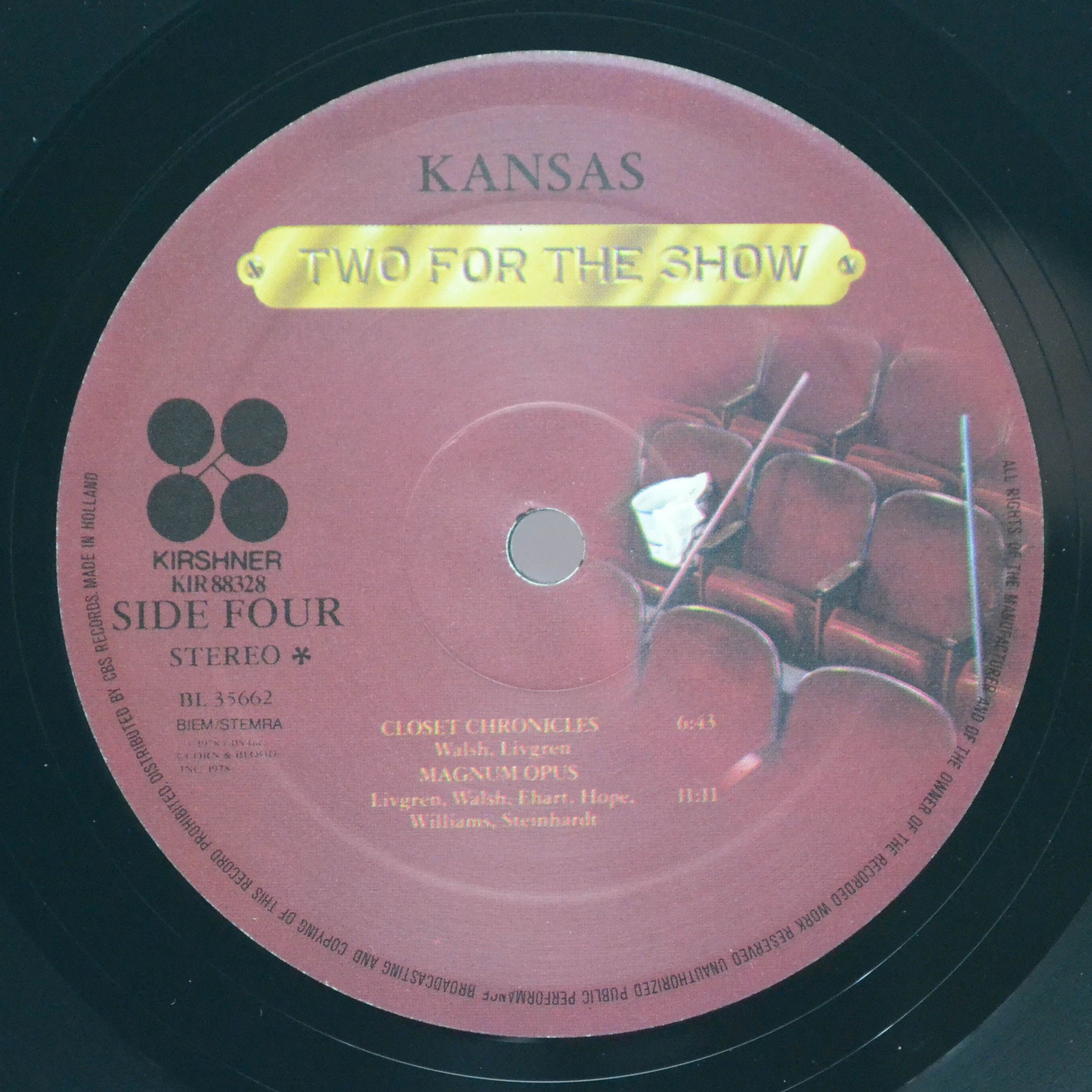 Kansas — Two For The Show (2LP), 1978