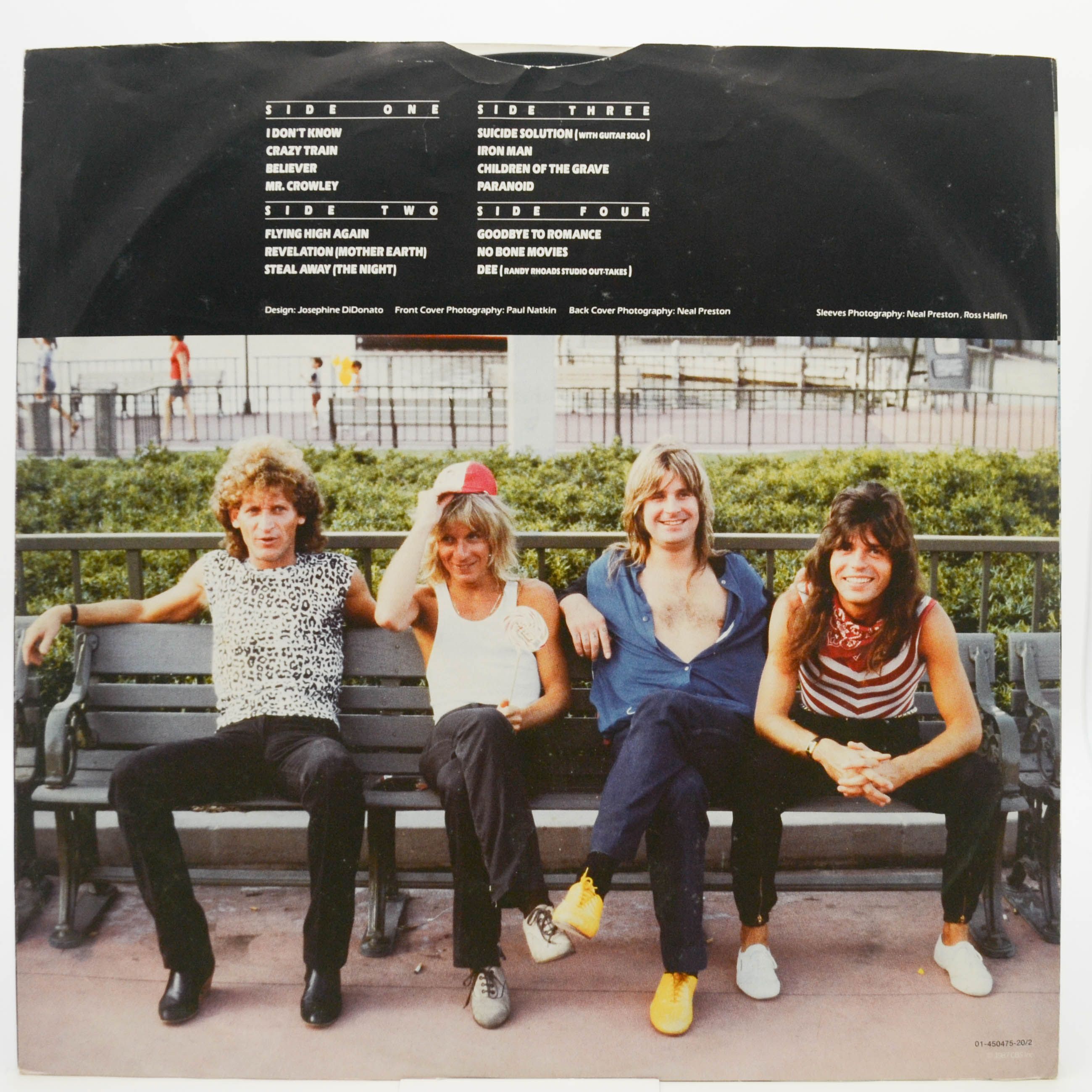 Ozzy Osbourne — Randy Rhoads Tribute (2LP), 1987