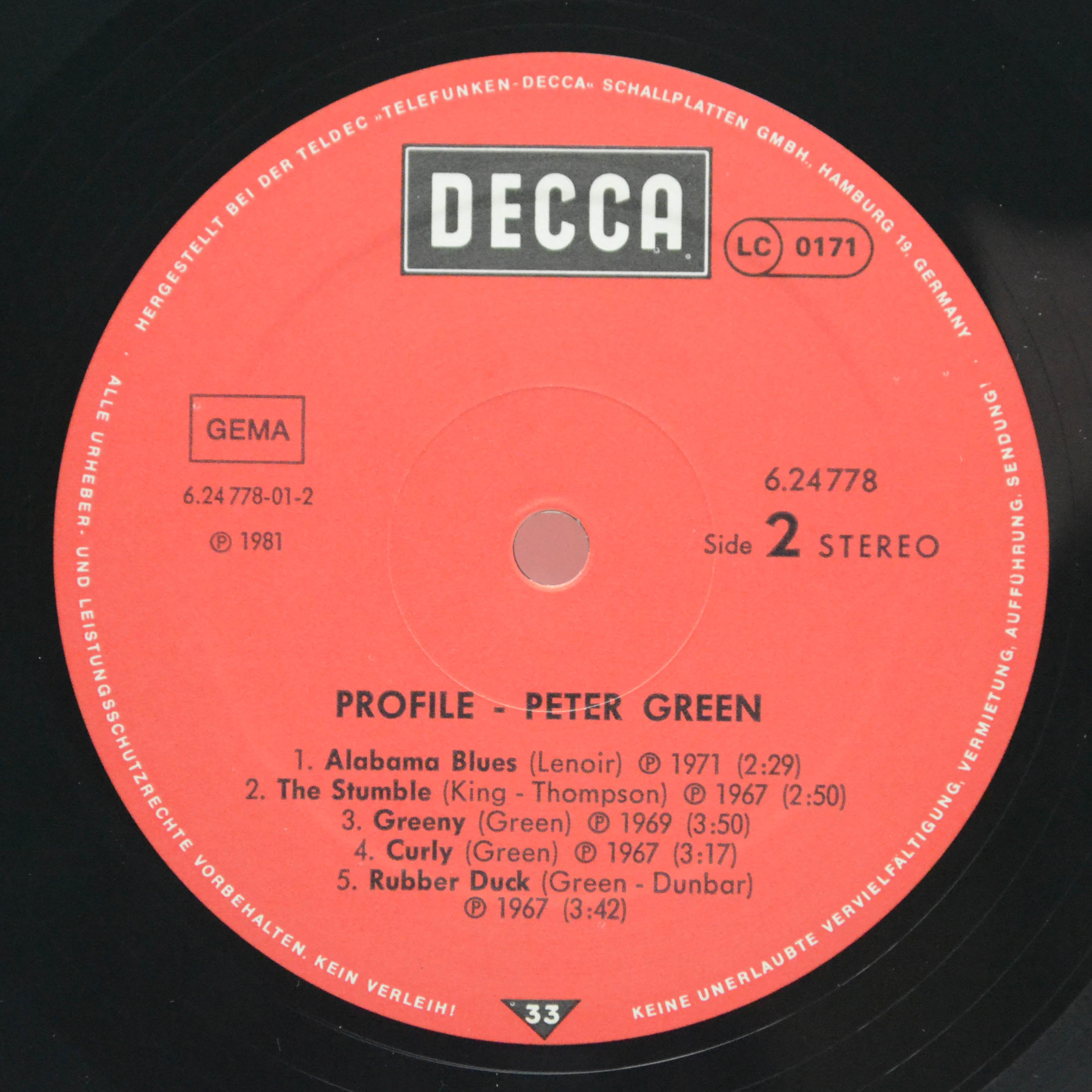 Peter Green — Peter Green, 1981